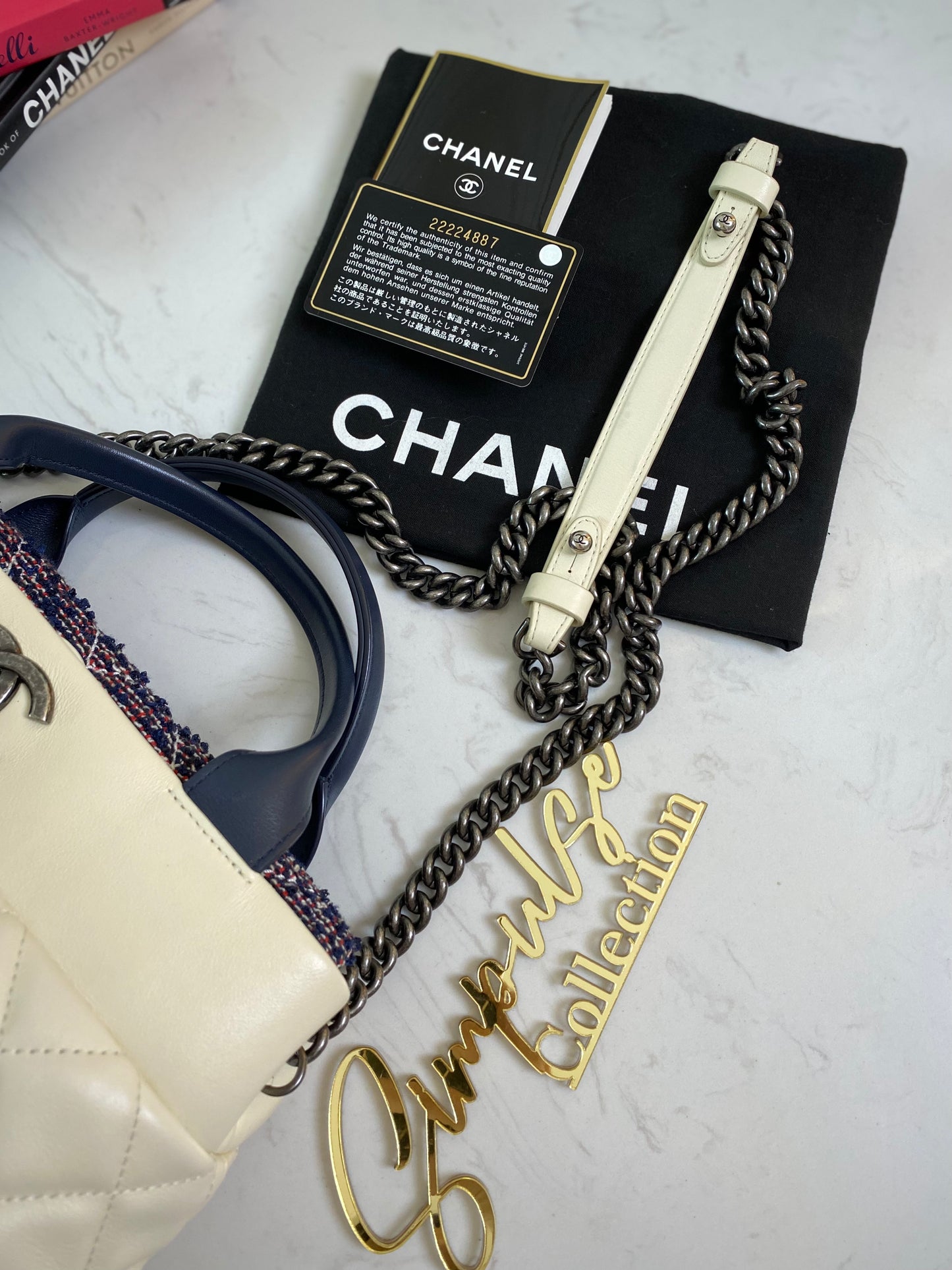 Chanel Calfskin Tweed Quilted Small