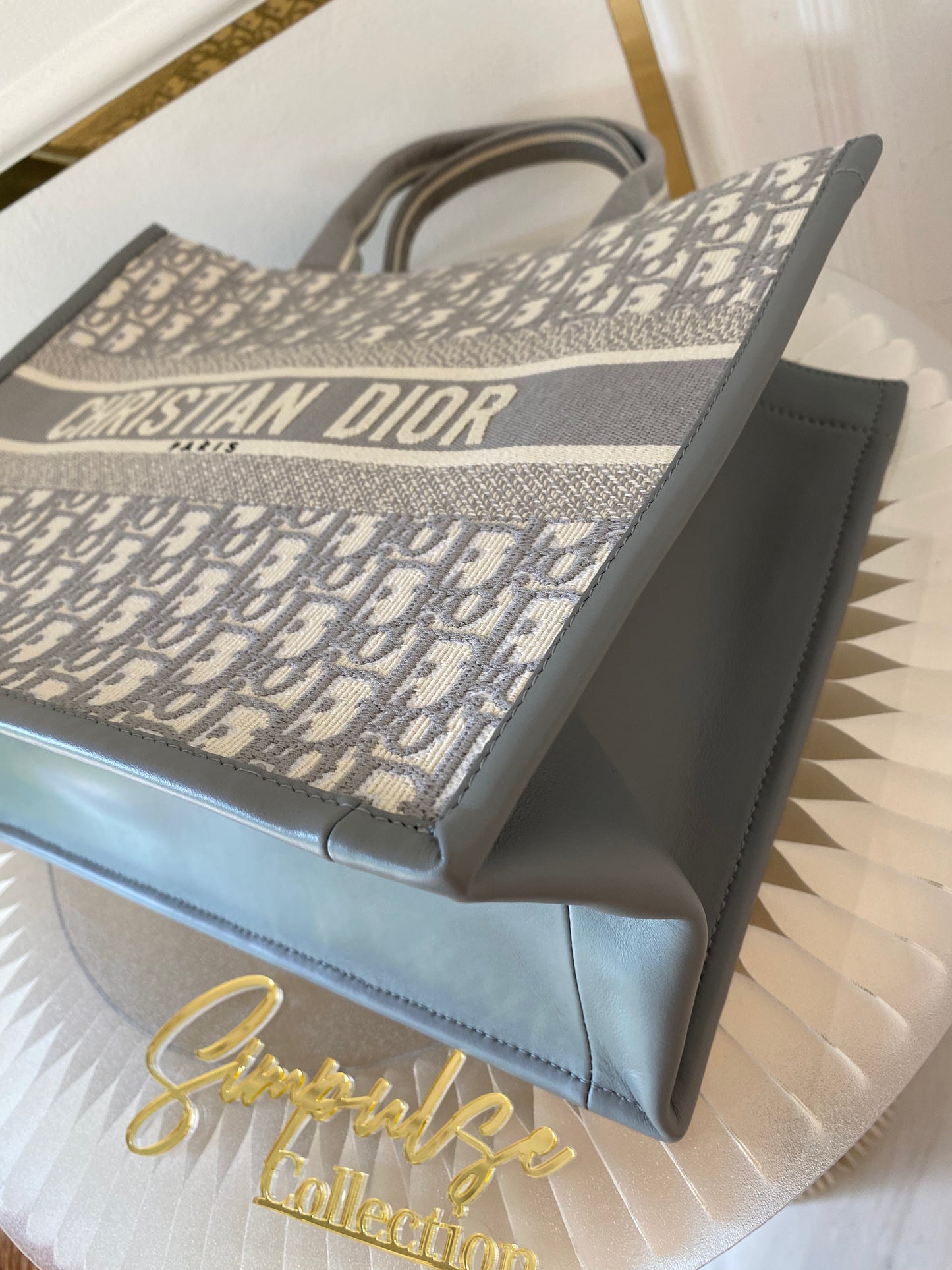 Dior Booktote Oblique Gray Medium w/ Strap
