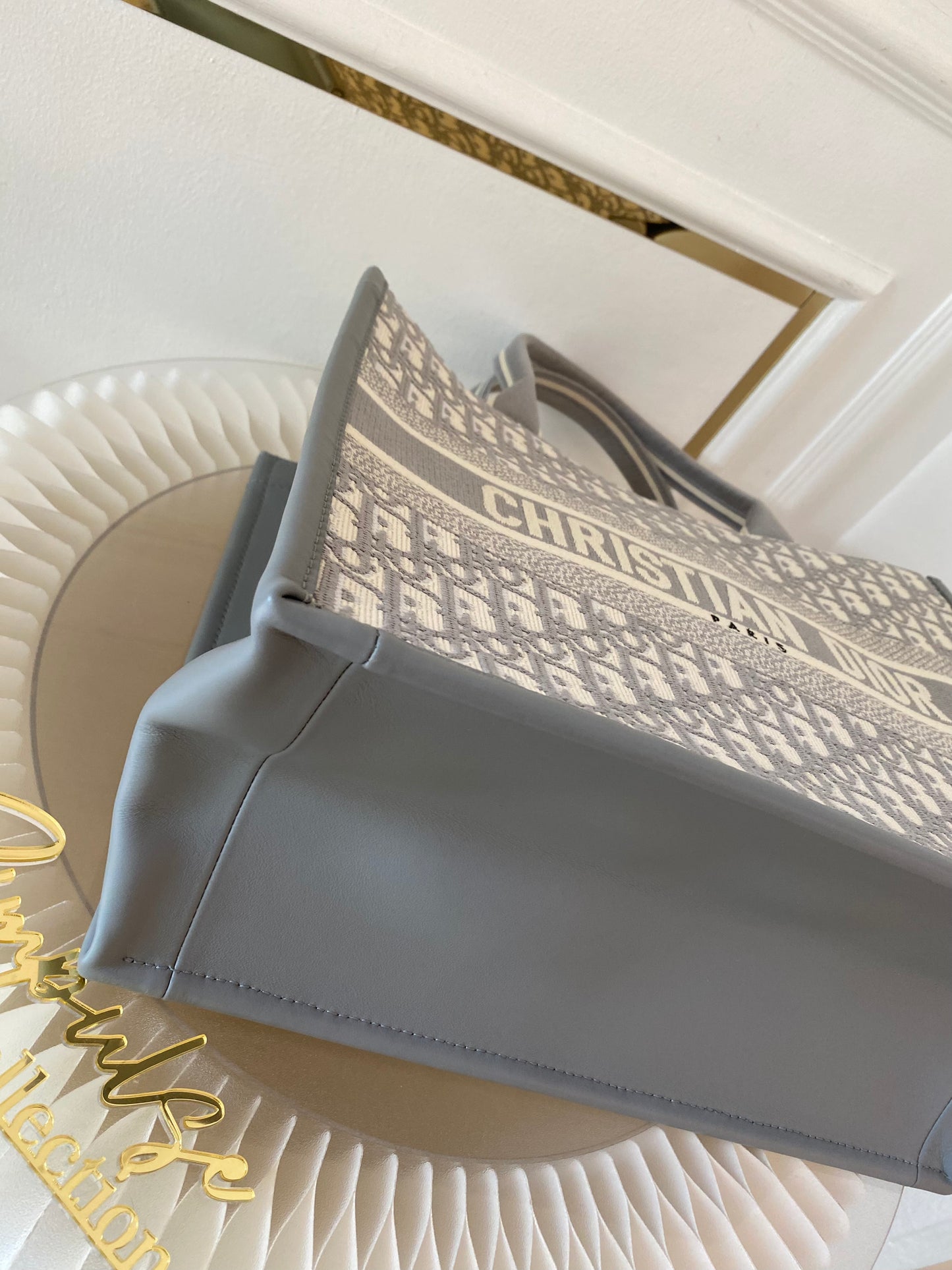 Dior Booktote Oblique Gray Medium w/ Strap