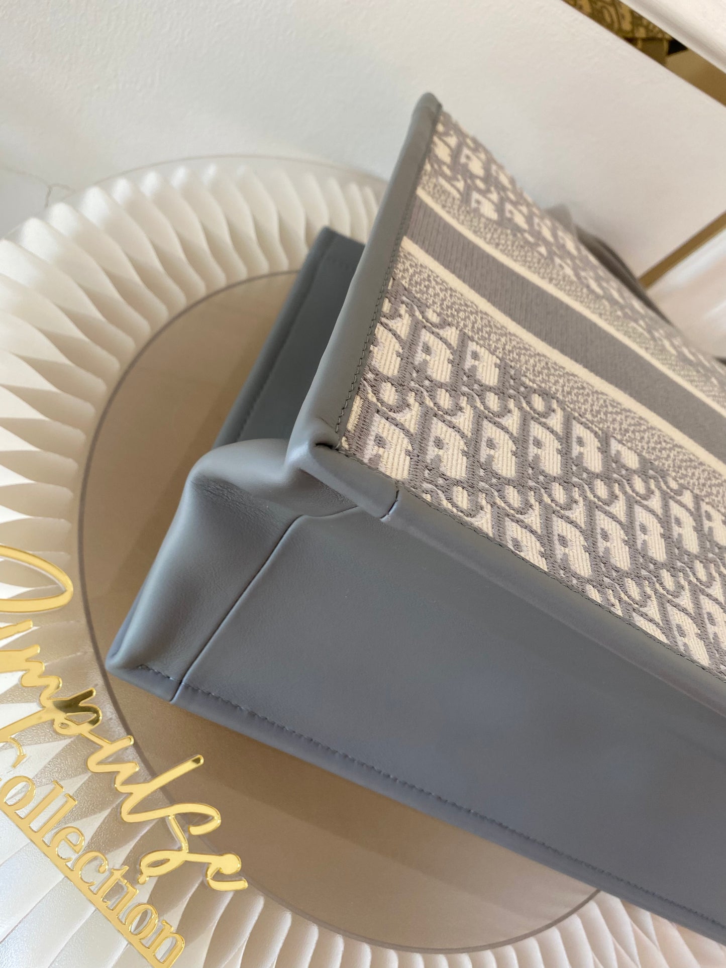 Dior Booktote Oblique Gray Medium w/ Strap