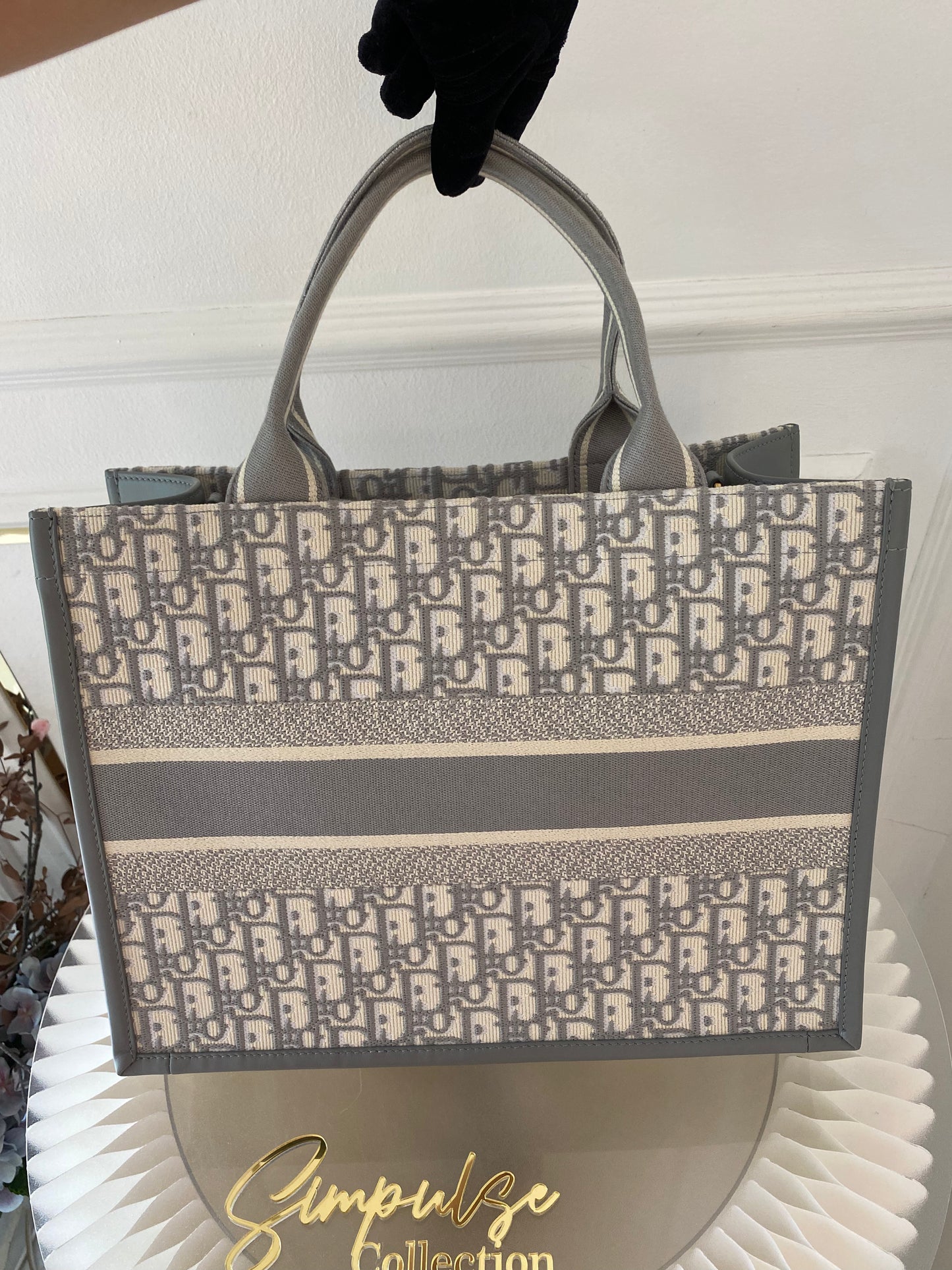 Dior Booktote Oblique Gray Medium w/ Strap