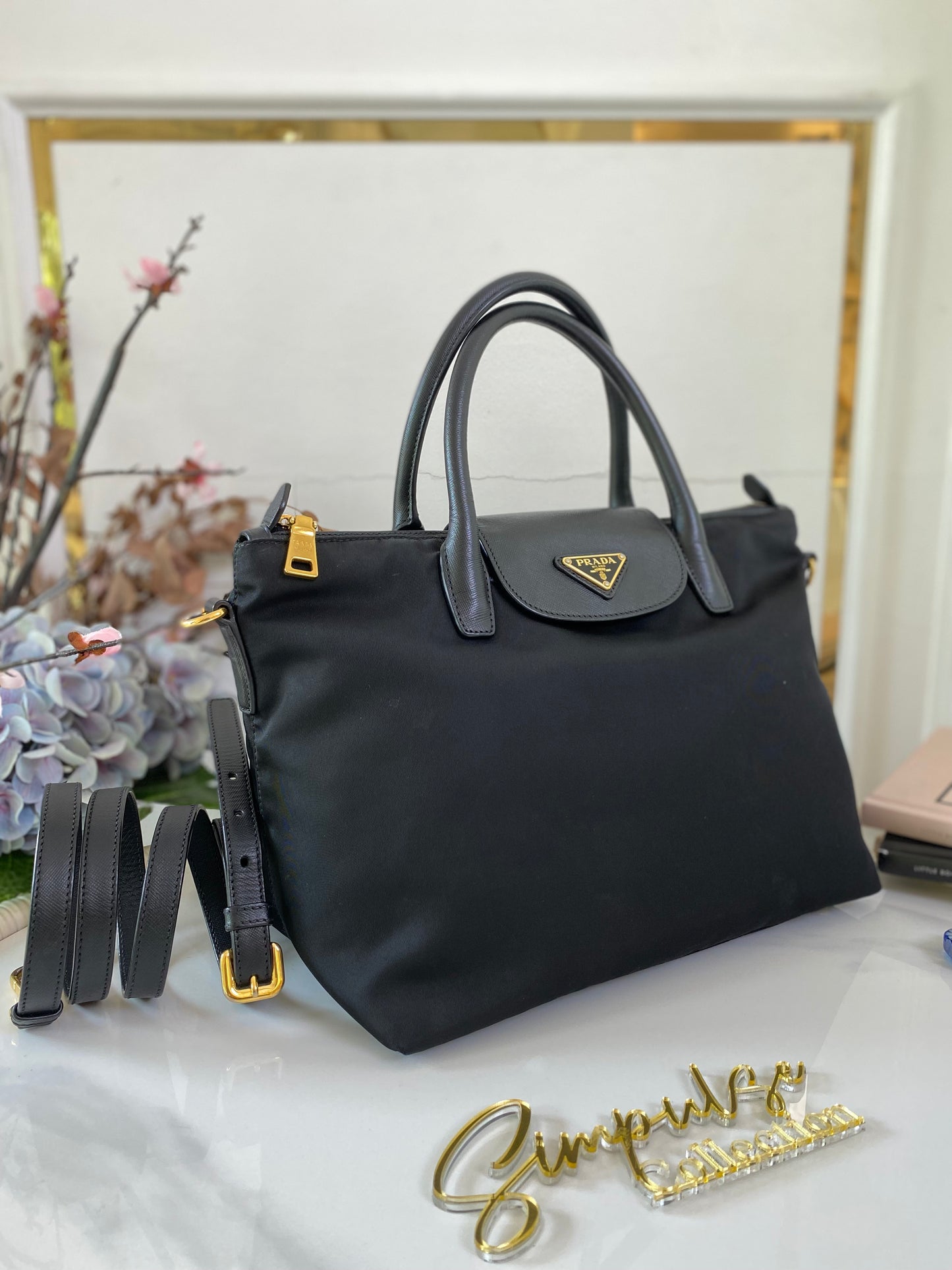 P Tessuto Nylon Tote Bag