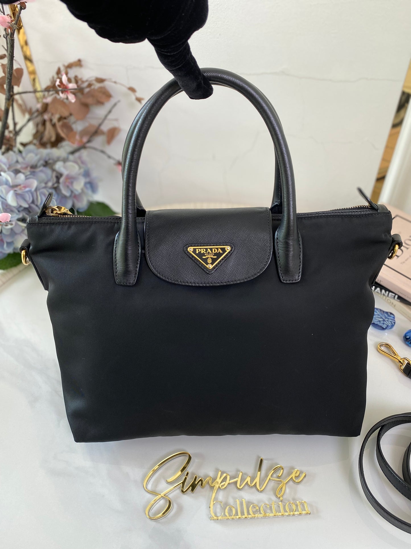 P Tessuto Nylon Tote Bag