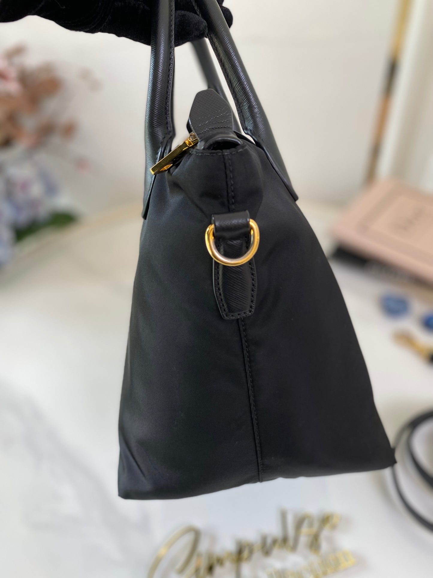 P Tessuto Nylon Tote Bag