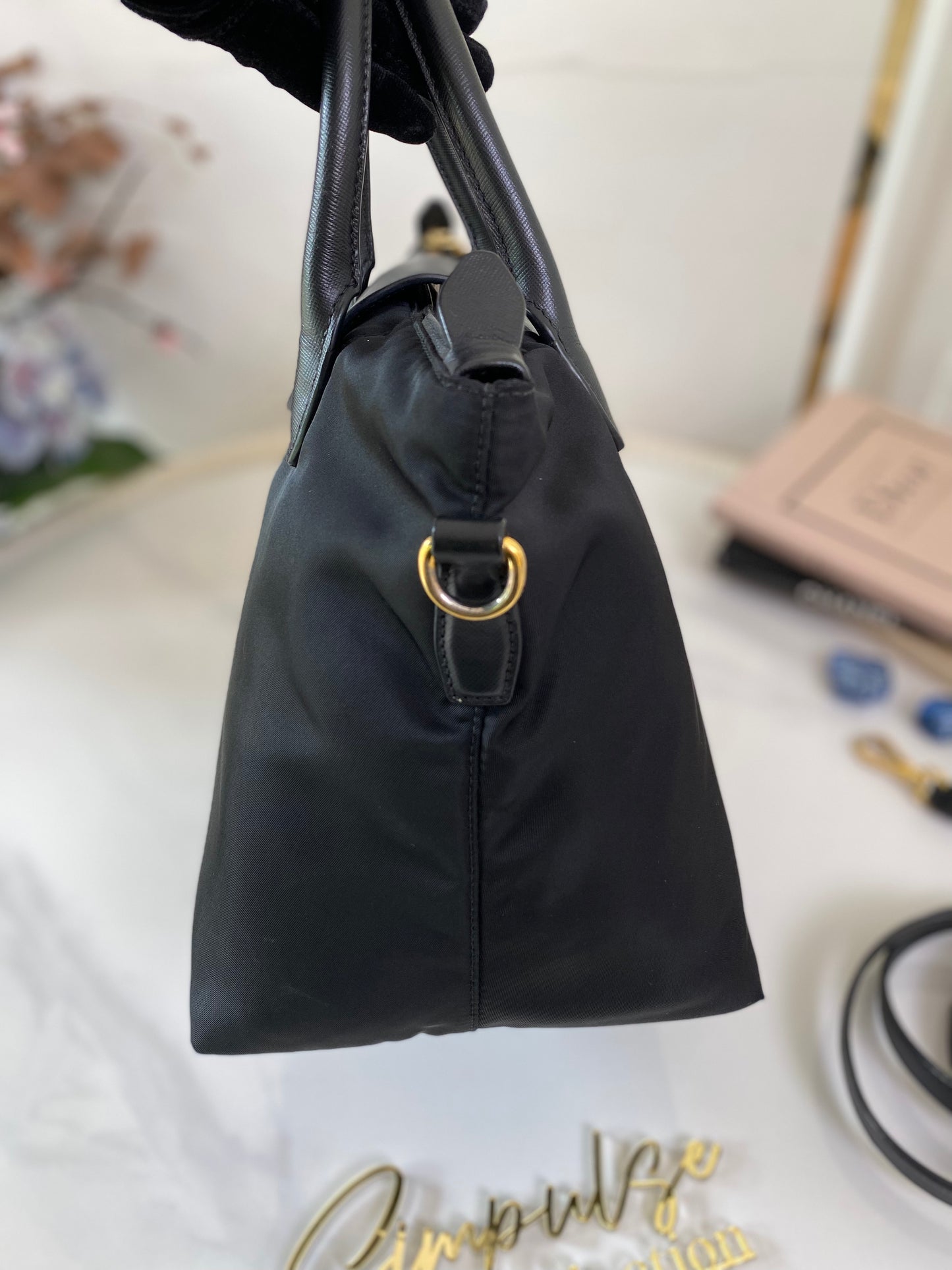P Tessuto Nylon Tote Bag