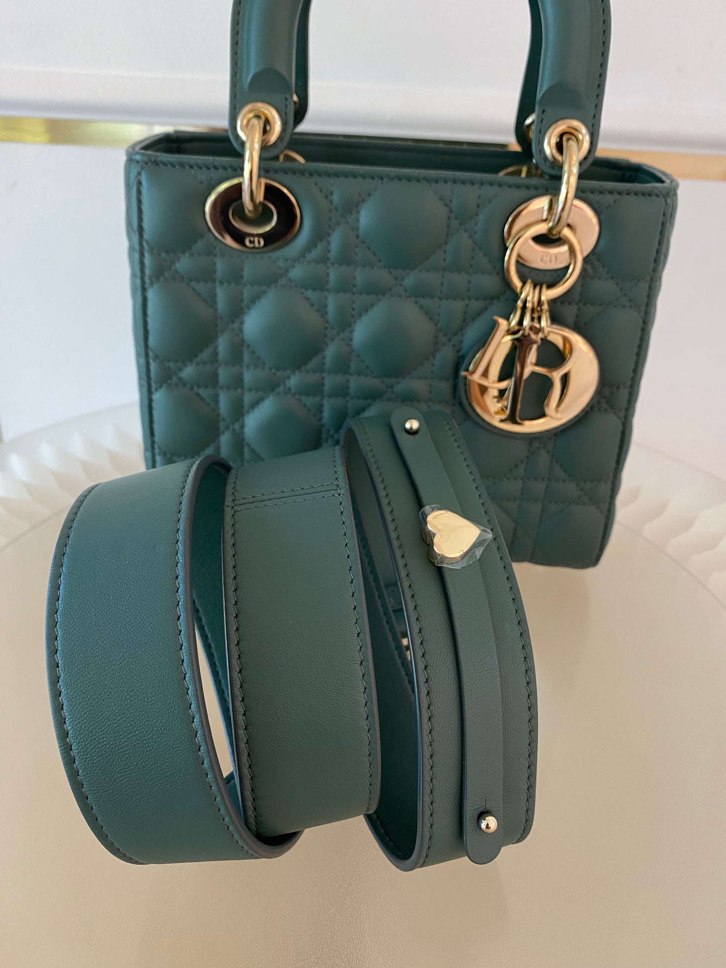 Lady D Small Cannage Lambskin SHW