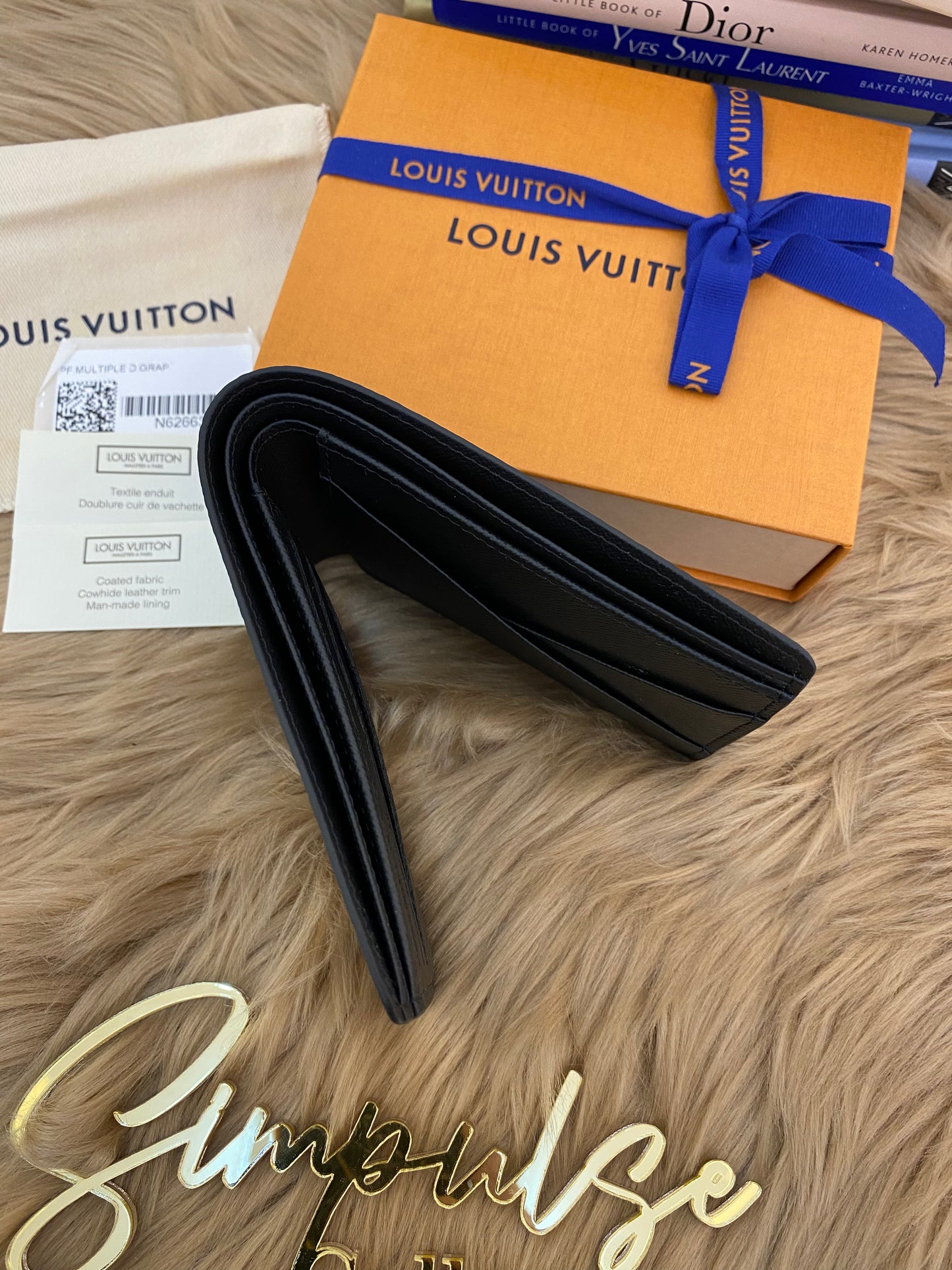 LV Graphite Mens Wallet