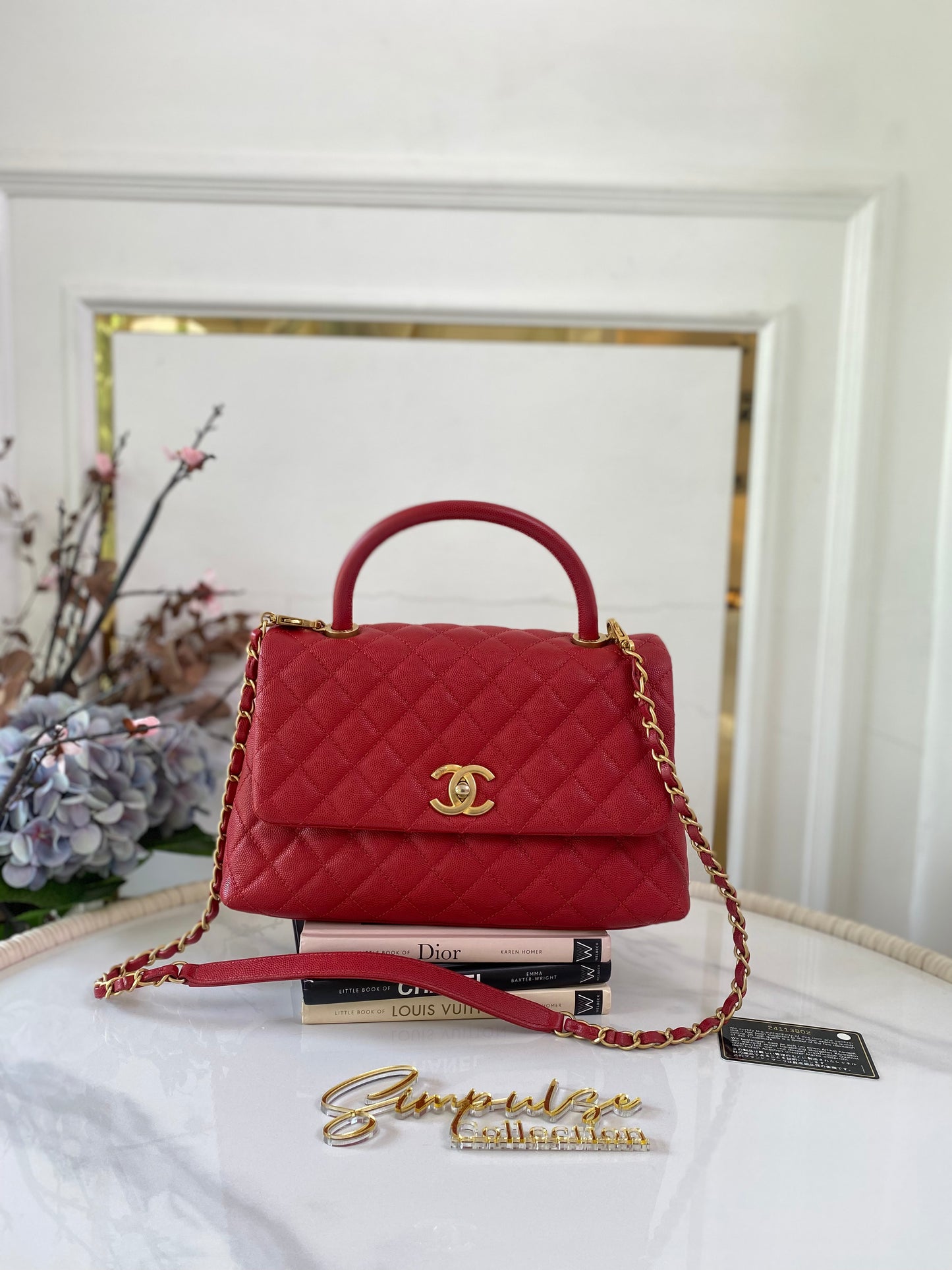 Chanel Coco Red Caviar Medium