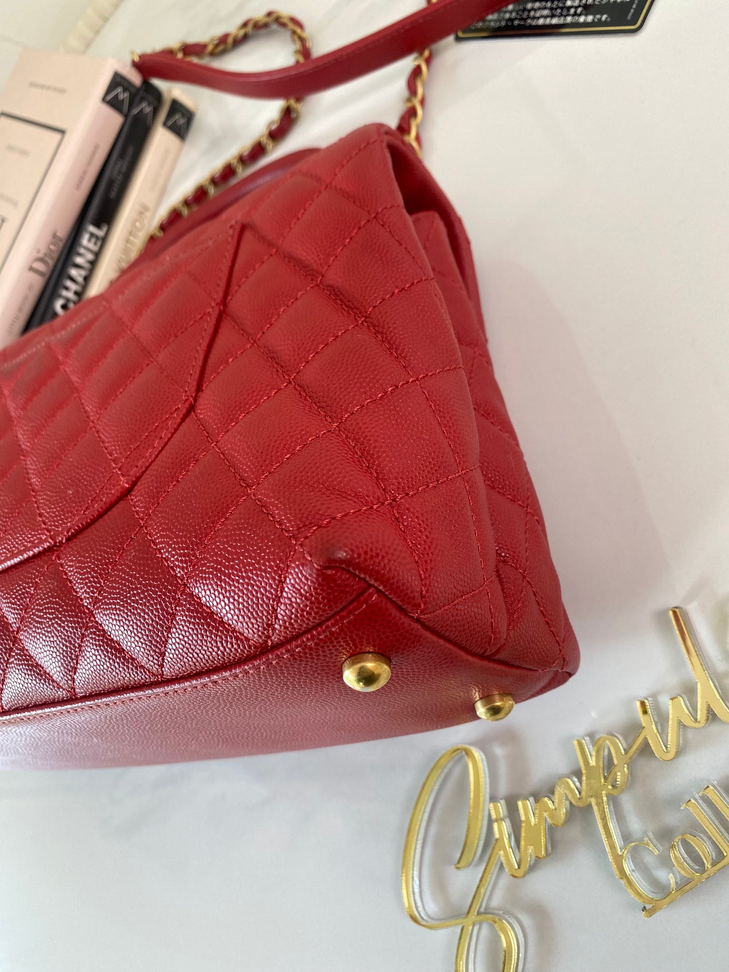 Chanel Coco Red Caviar Medium