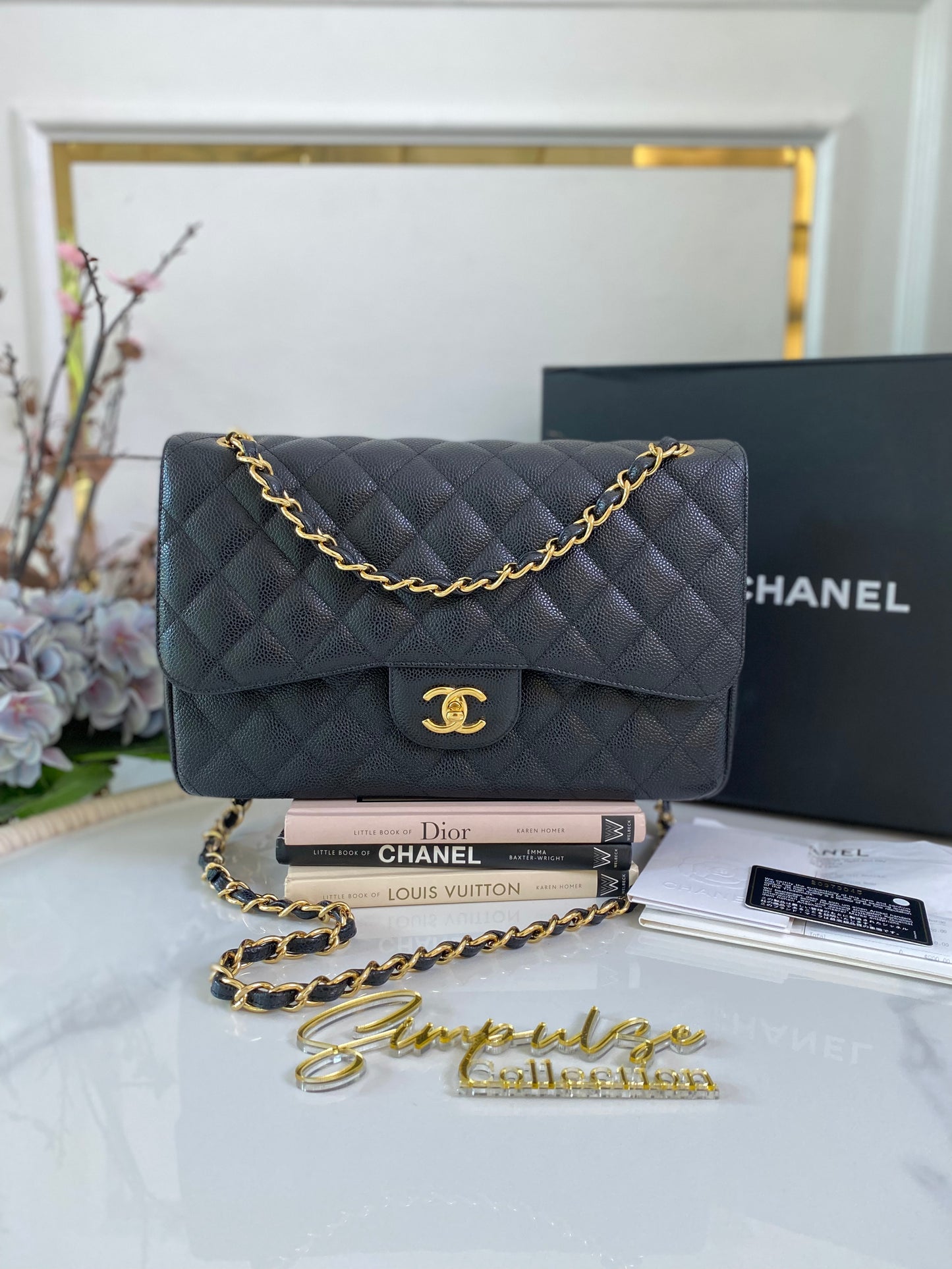 Chanel Jumbo Double Flap Caviar GHW
