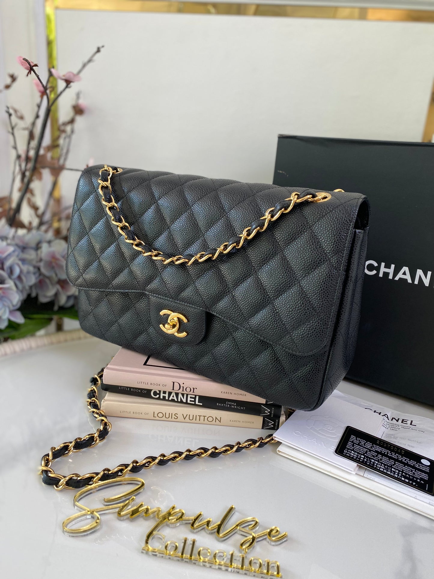 Chanel Jumbo Double Flap Caviar GHW