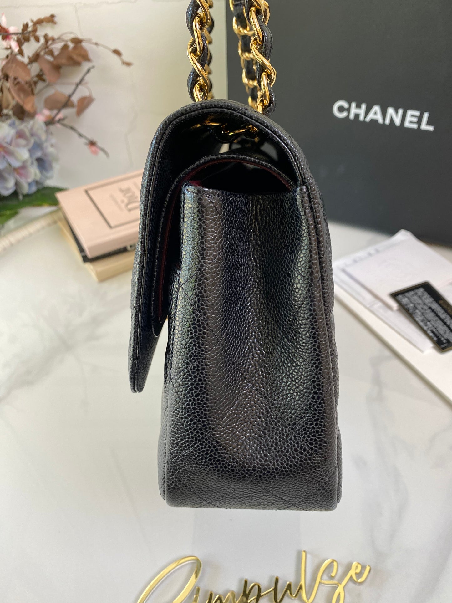 Chanel Jumbo Double Flap Caviar GHW