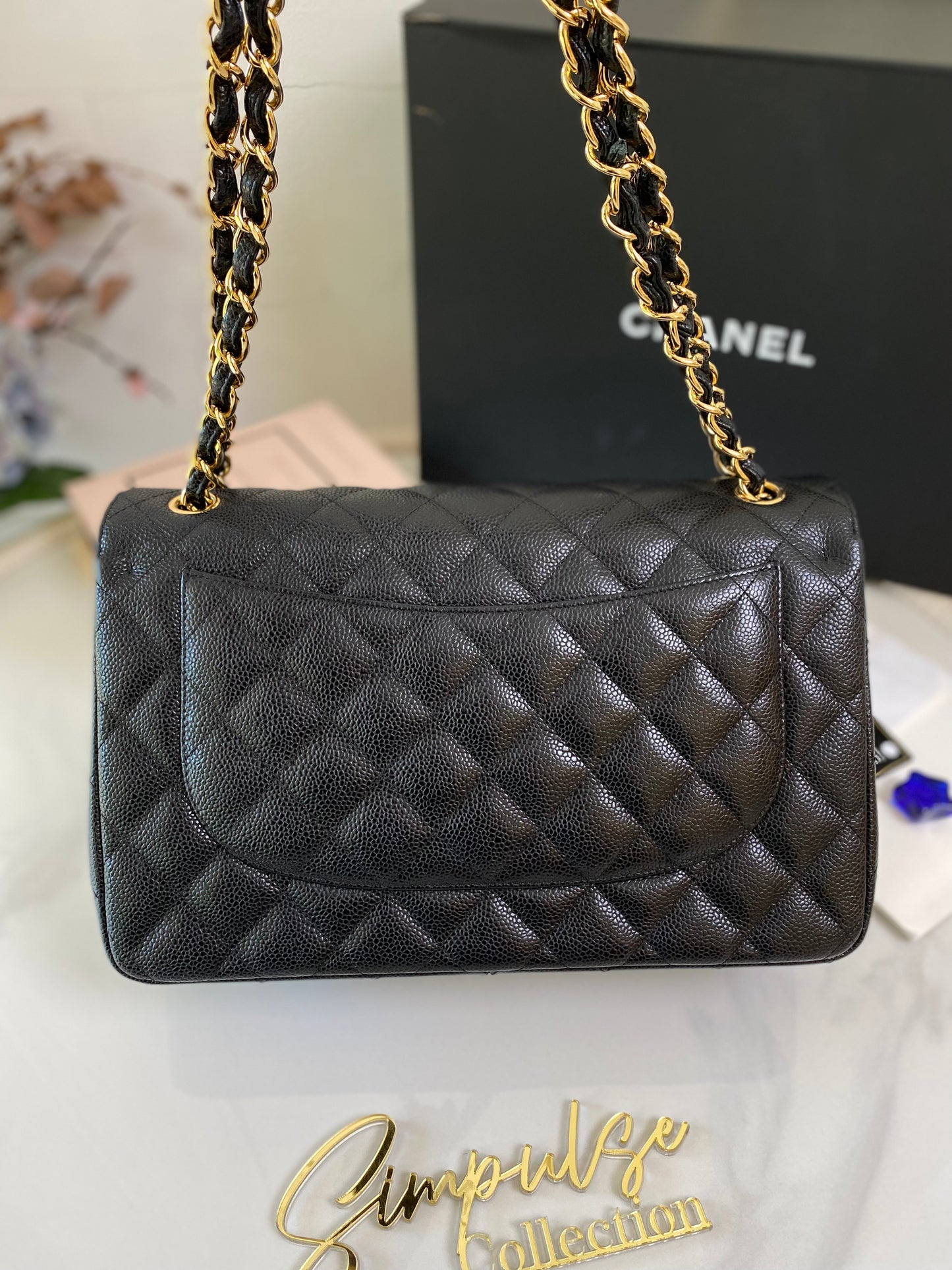 Chanel Jumbo Double Flap Caviar GHW