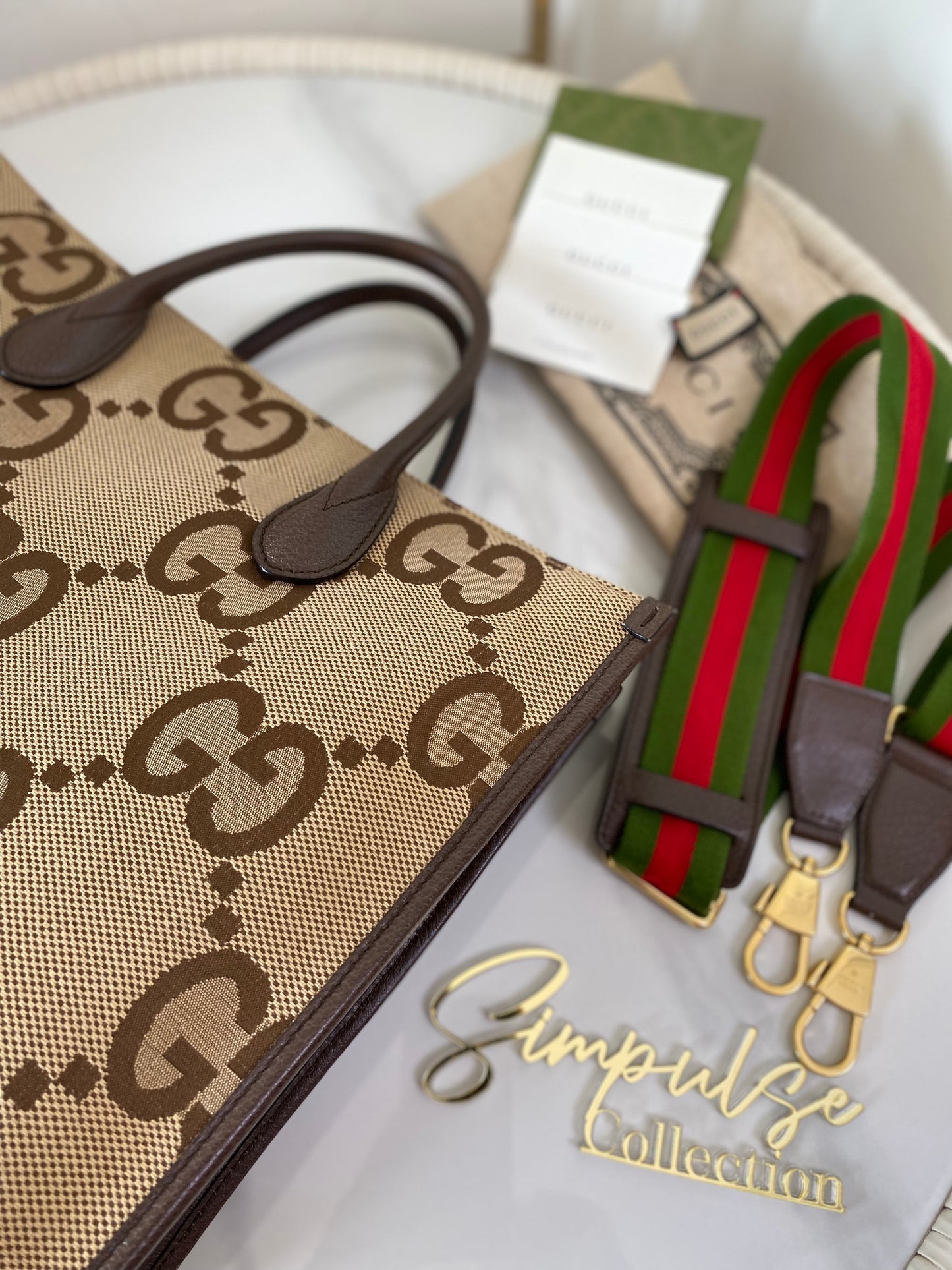 Gucci GG Jumbo Canvas Tote