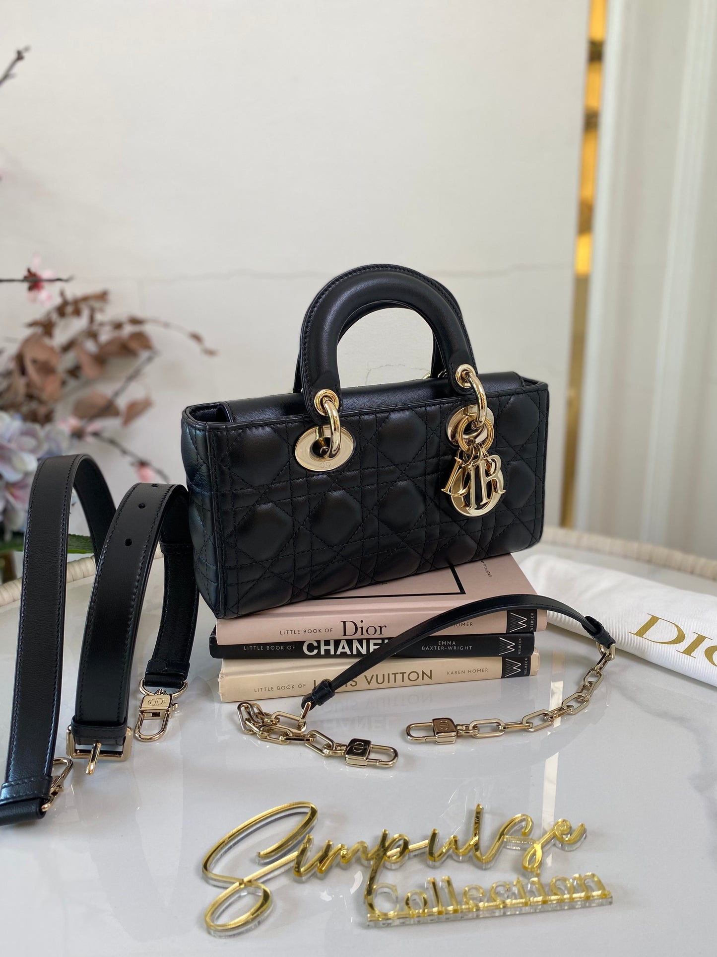 Dior Djoy Small Black LGHW