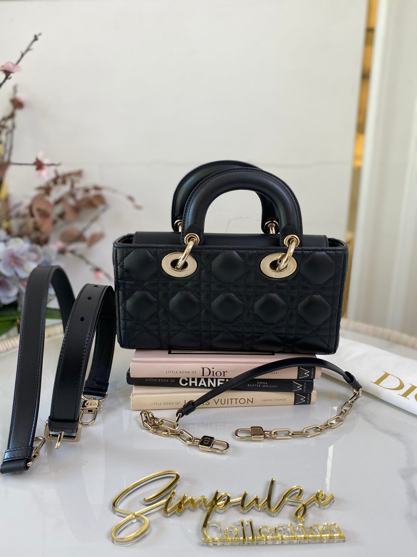 Dior Djoy Small Black LGHW