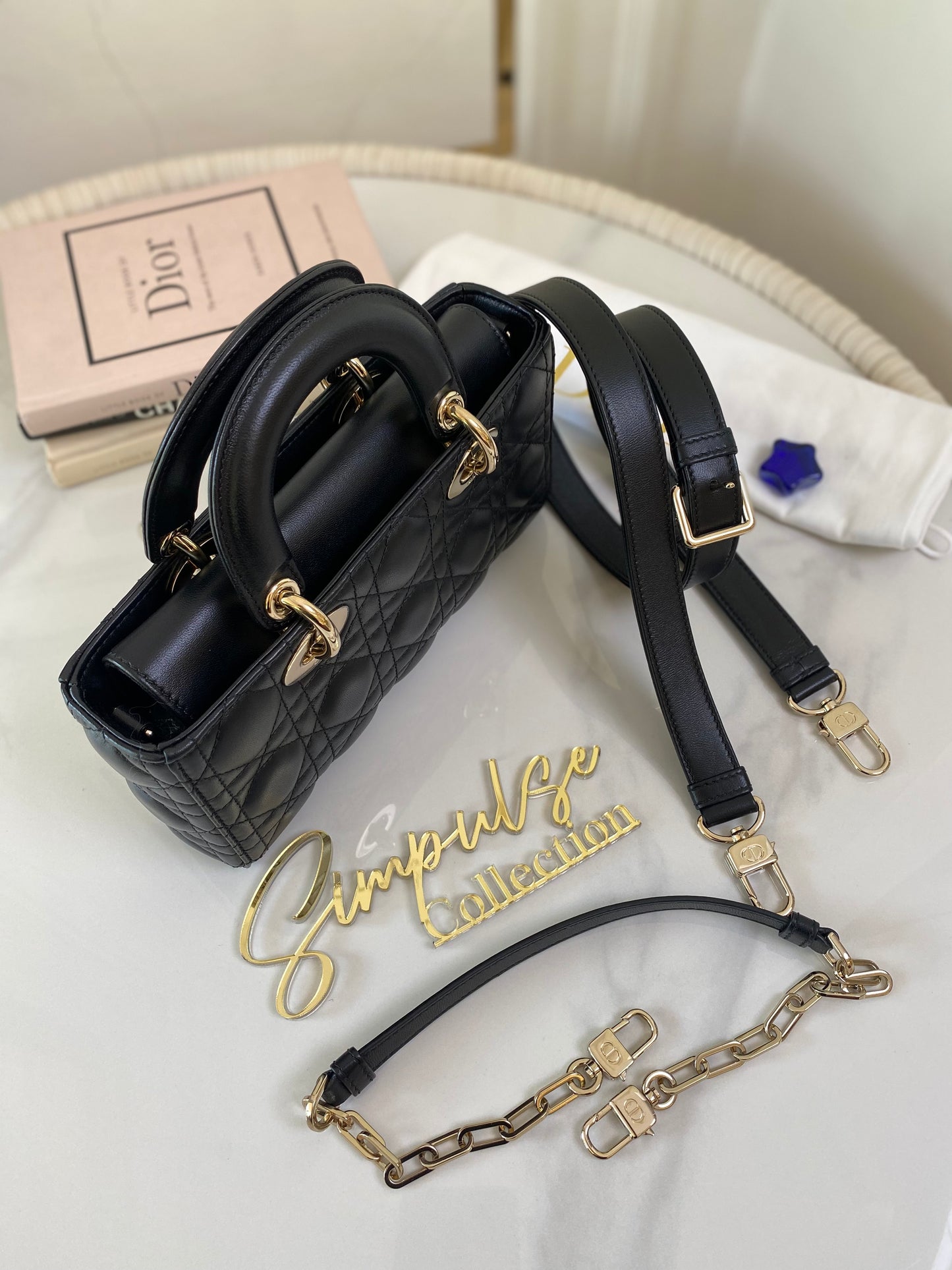Dior Djoy Small Black LGHW