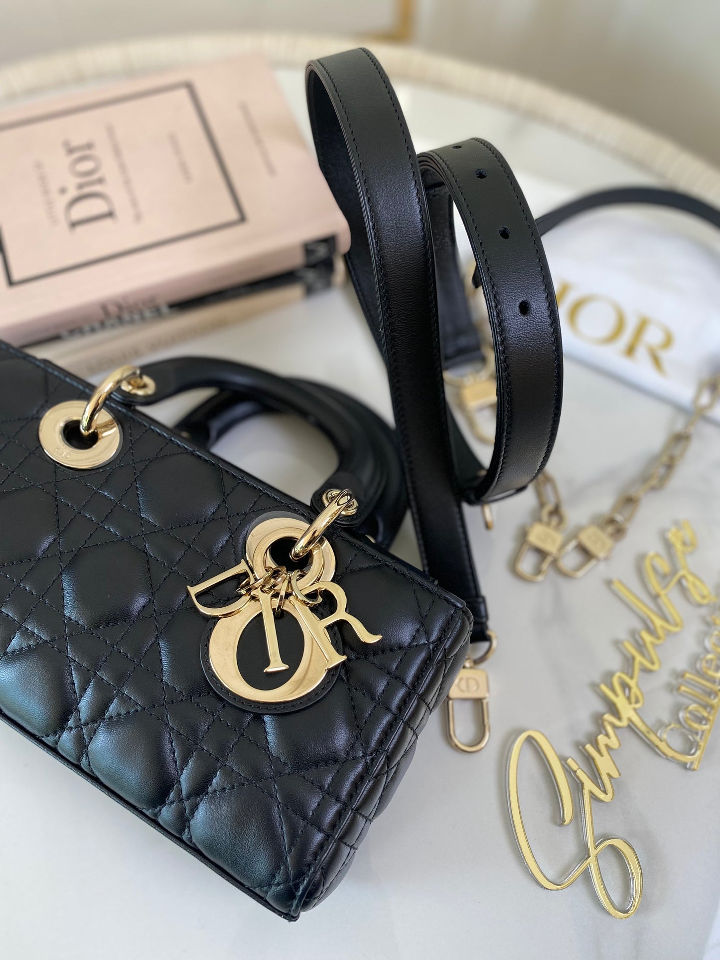 Dior Djoy Small Black LGHW