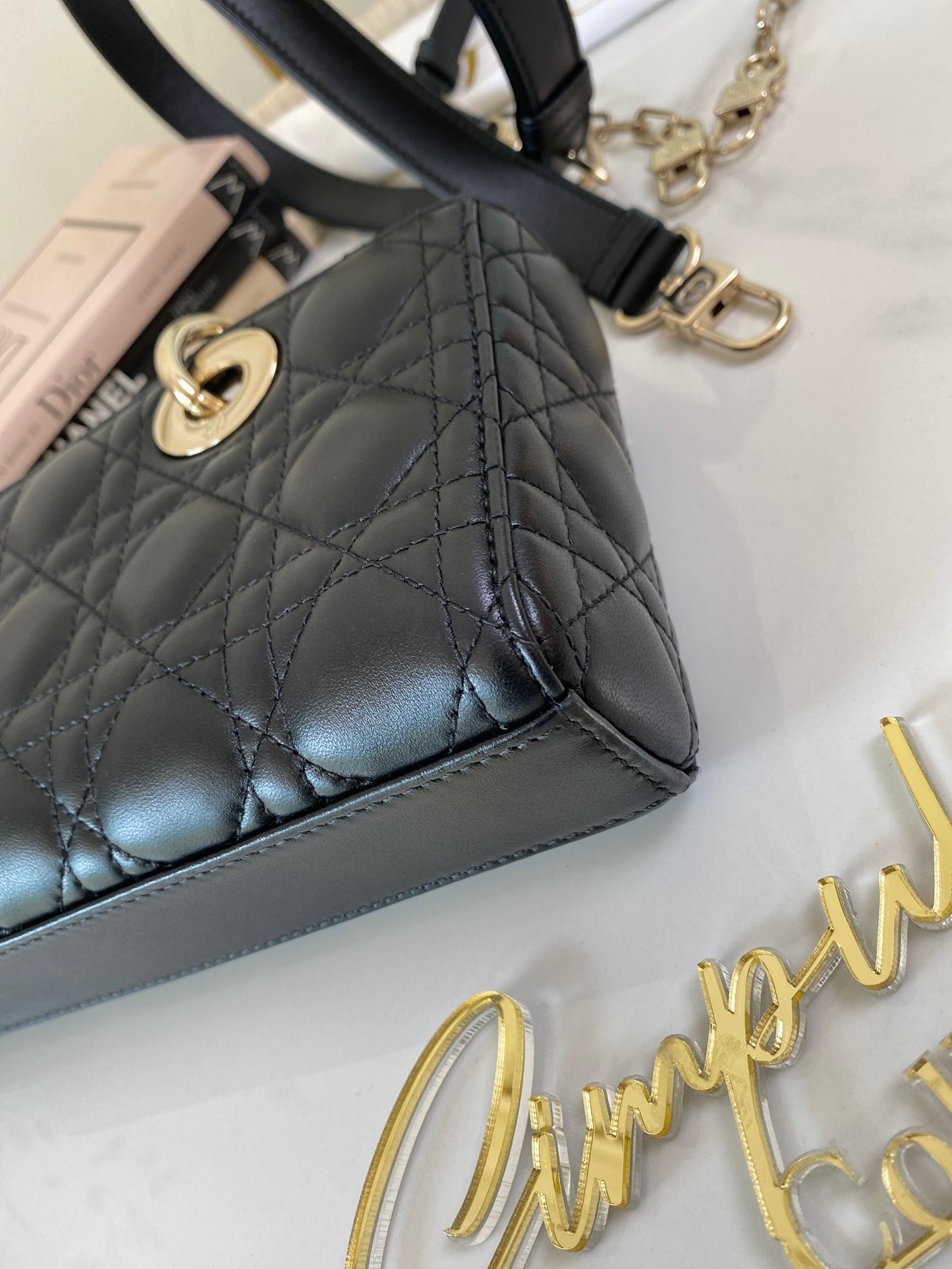 Dior Djoy Small Black LGHW