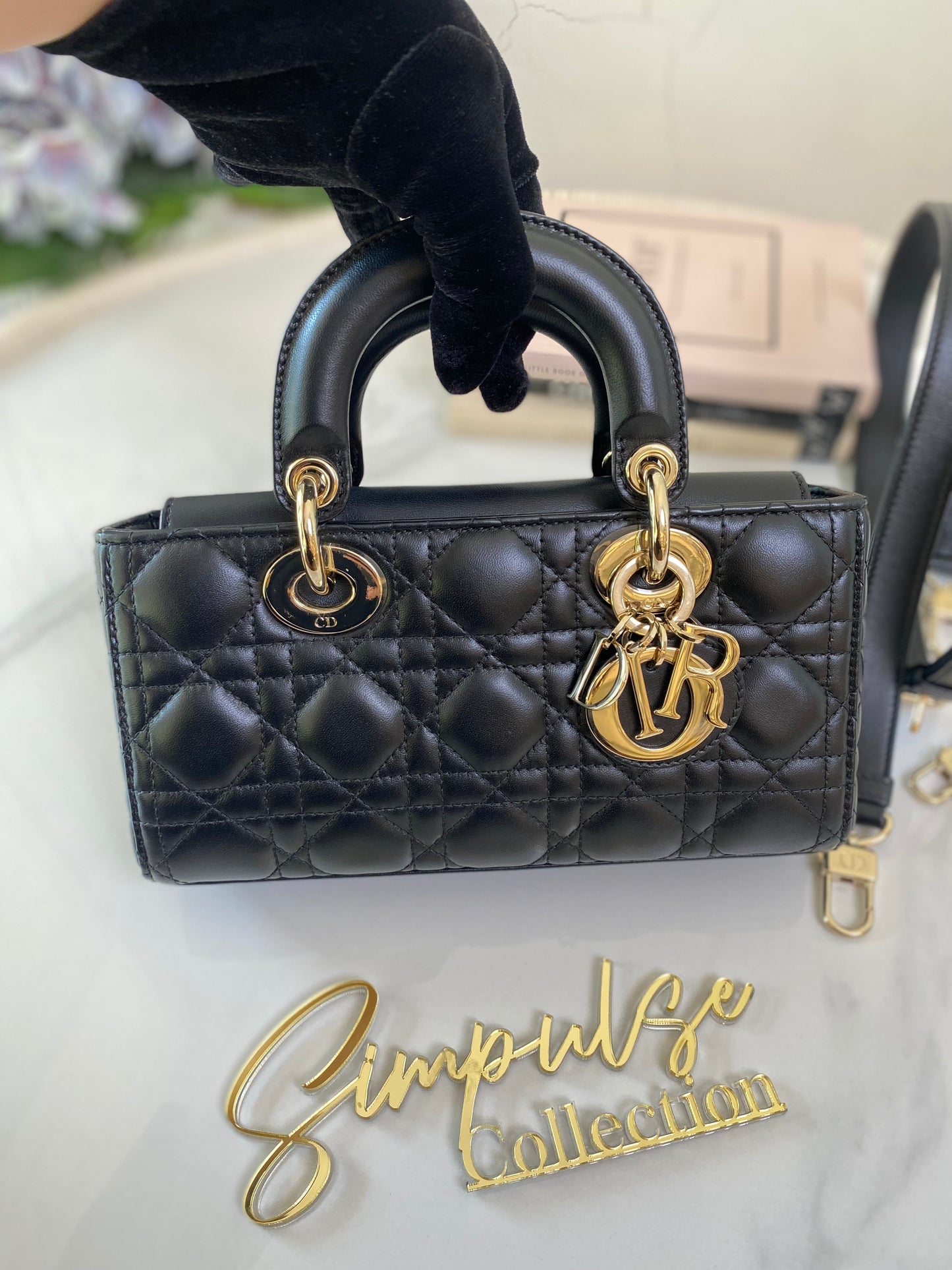 Dior Djoy Small Black LGHW