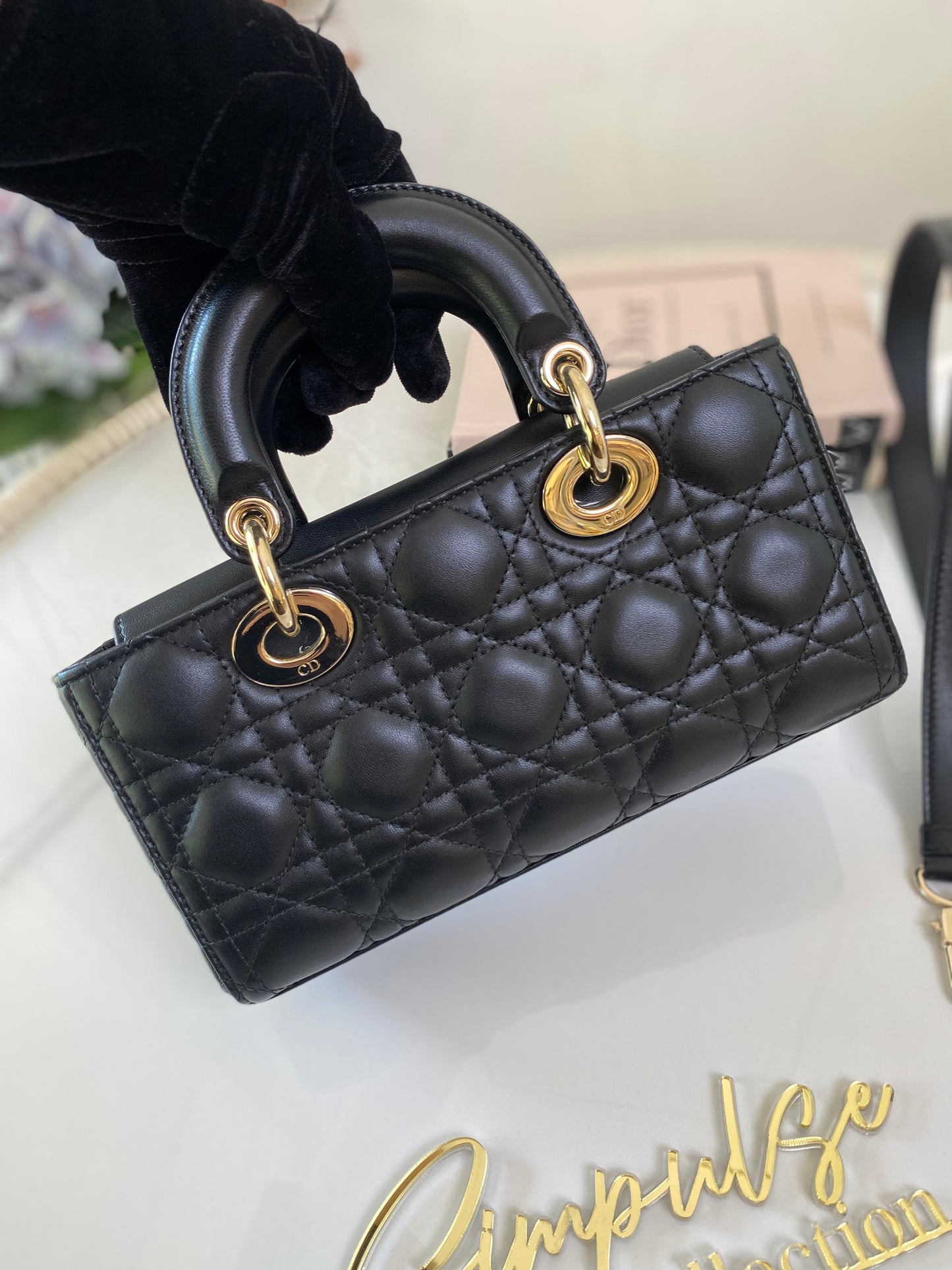 Dior Djoy Small Black LGHW