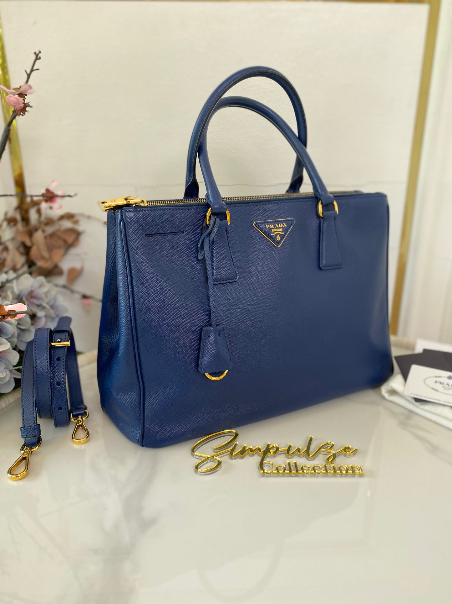 Prada Saffiano Medium Galleria Double Zip