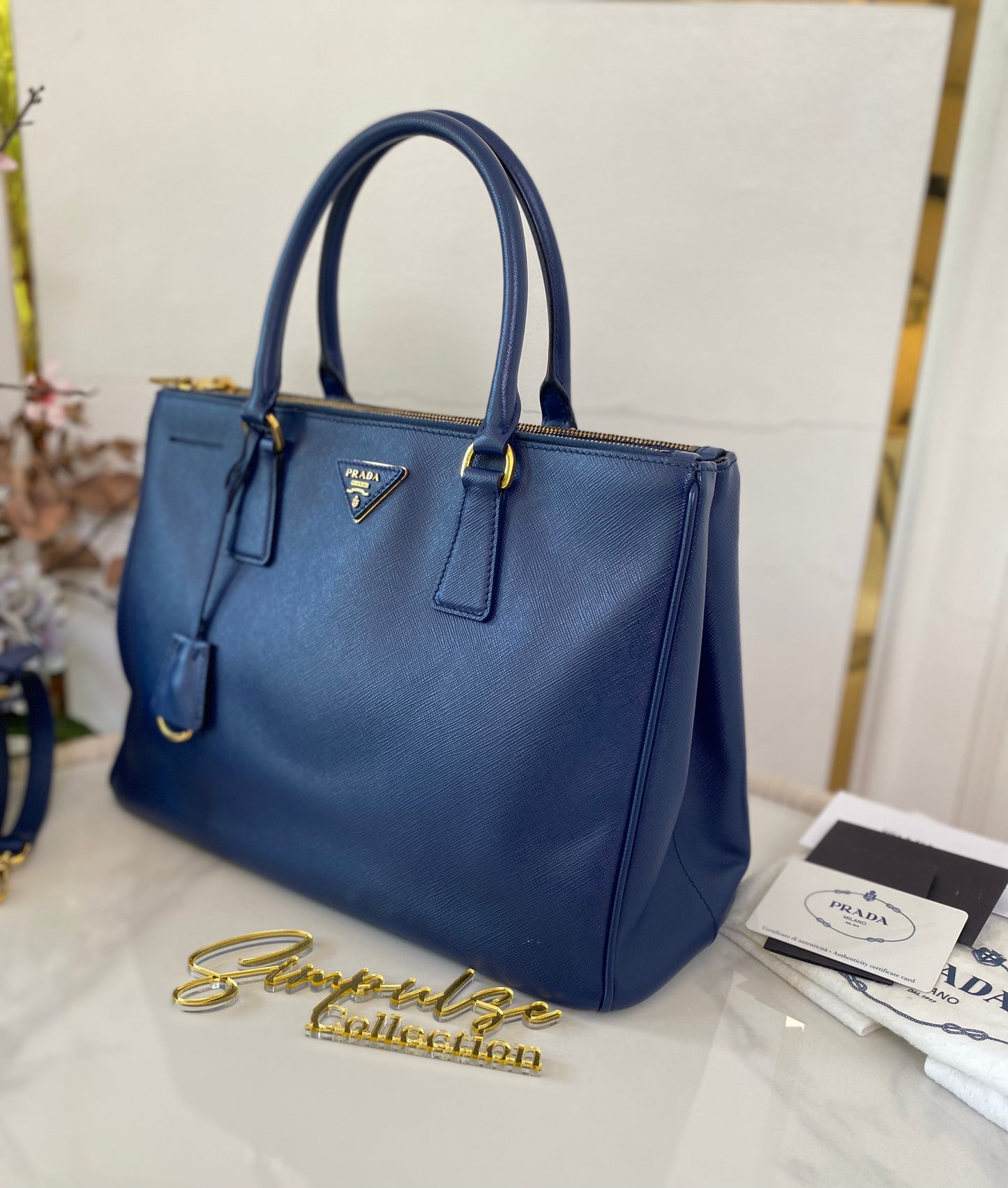 Prada Saffiano Medium Galleria Double Zip