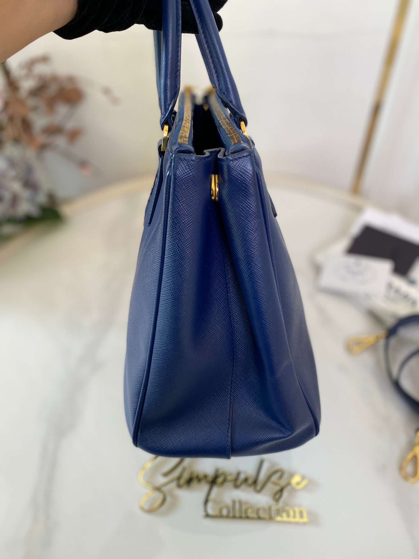 Prada Saffiano Medium Galleria Double Zip