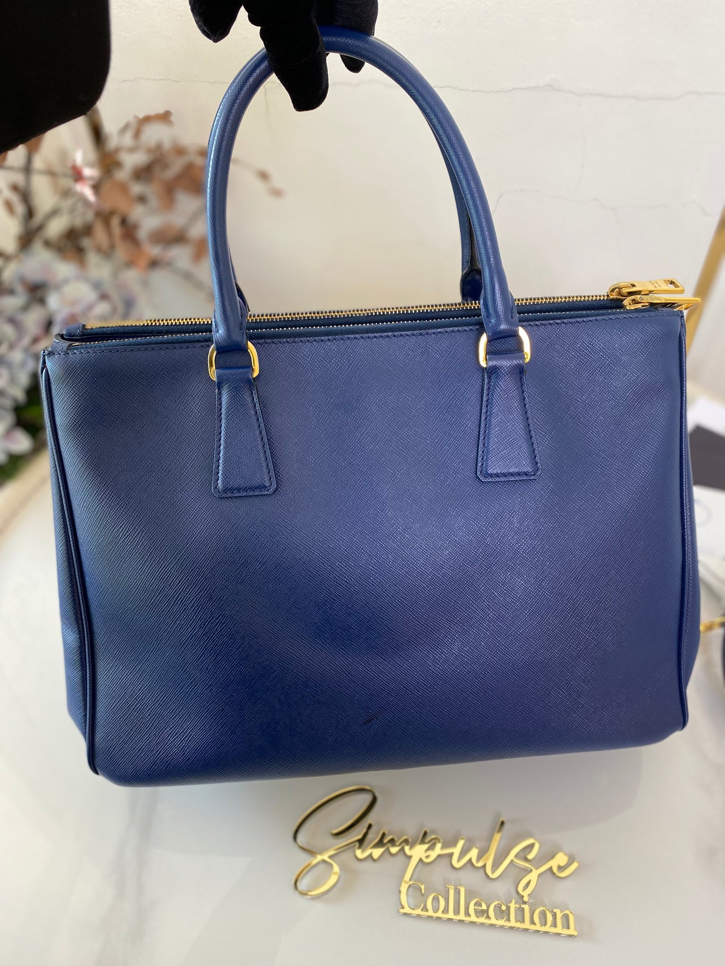 Prada Saffiano Medium Galleria Double Zip