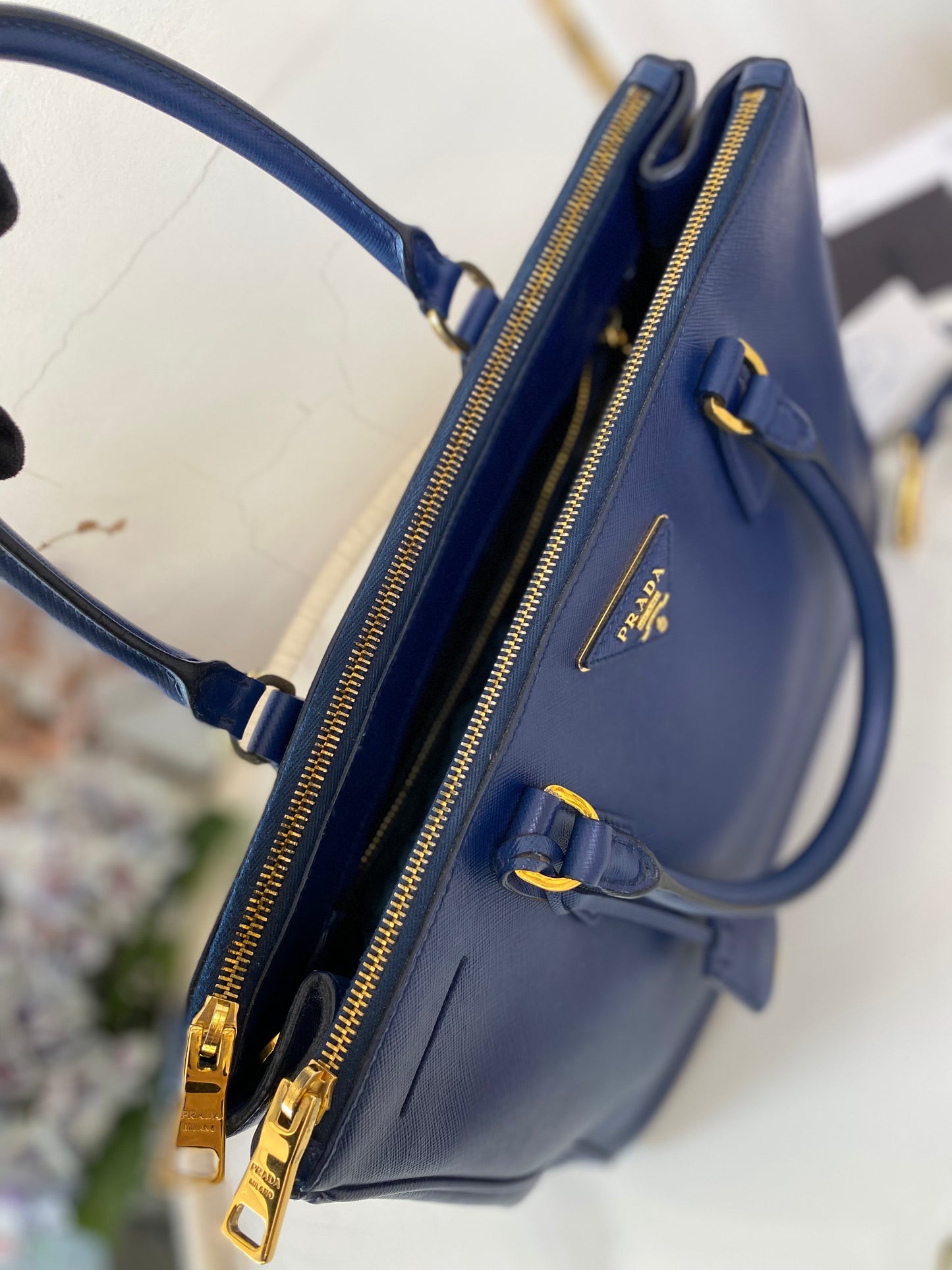 Prada Saffiano Medium Galleria Double Zip