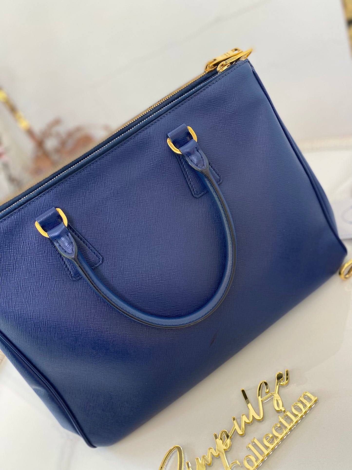 Prada Saffiano Medium Galleria Double Zip