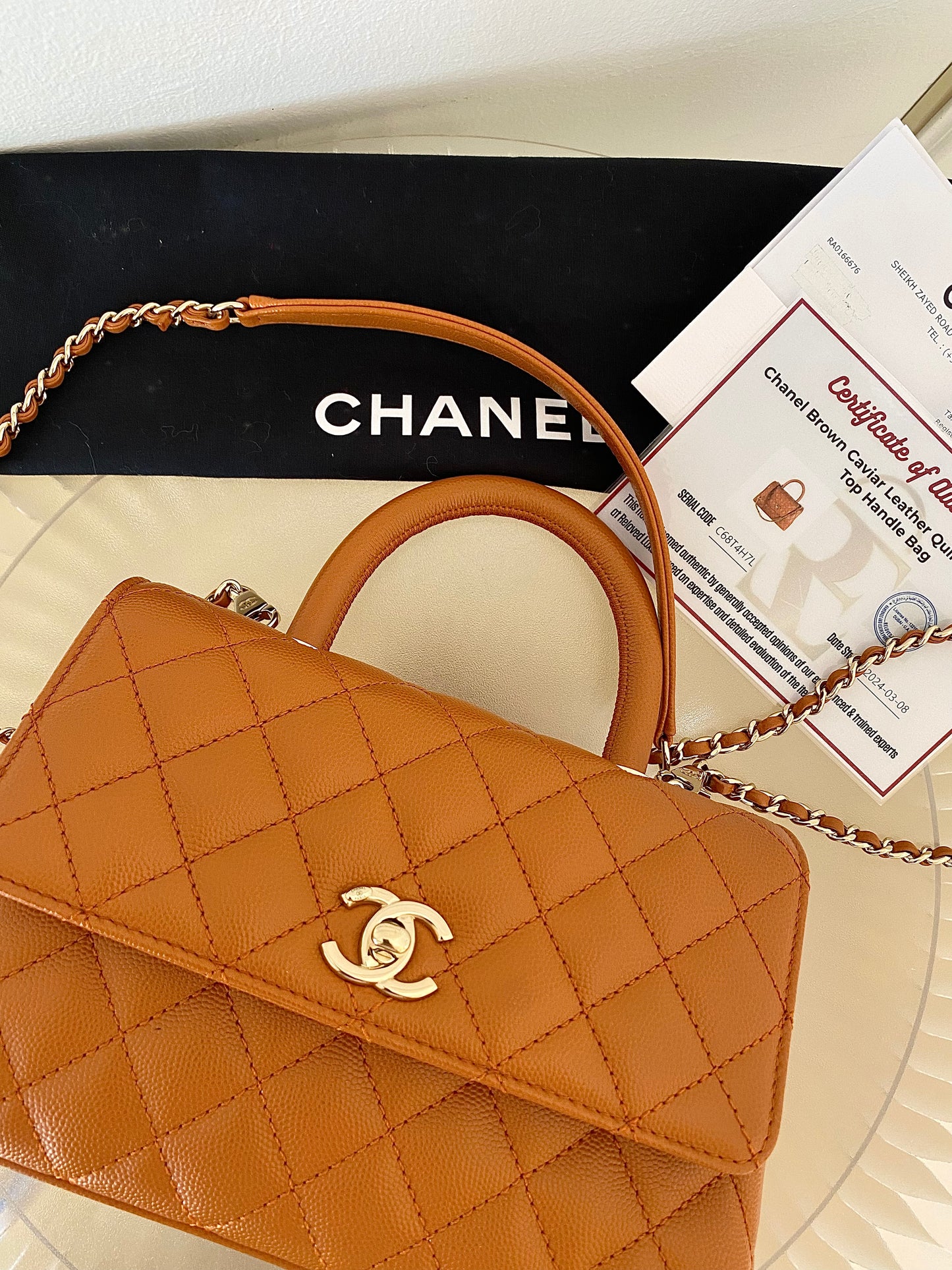 Chanel Coco Caviar Caramel LGHW