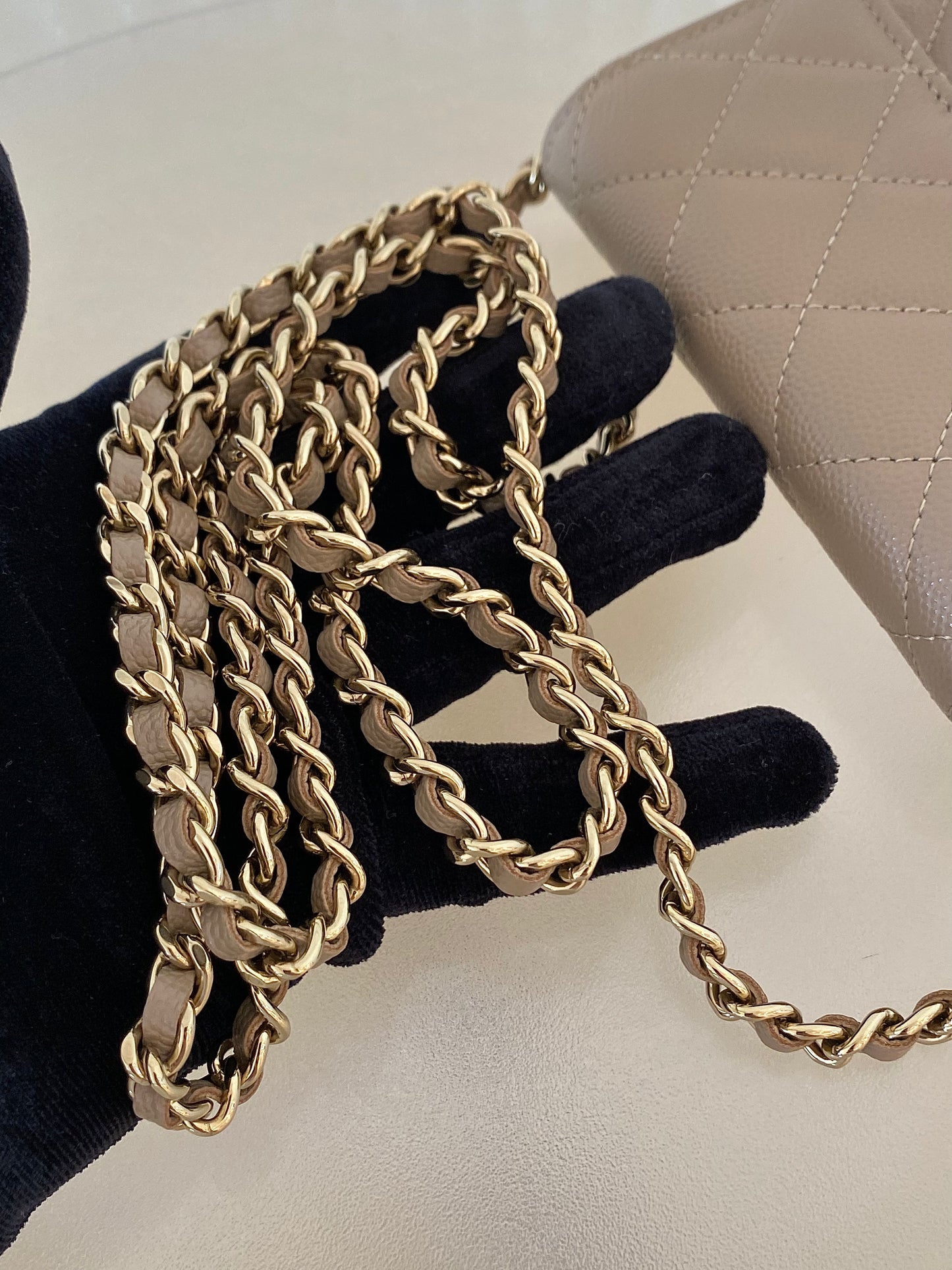 Chanel Mini Woc GHW NUDE