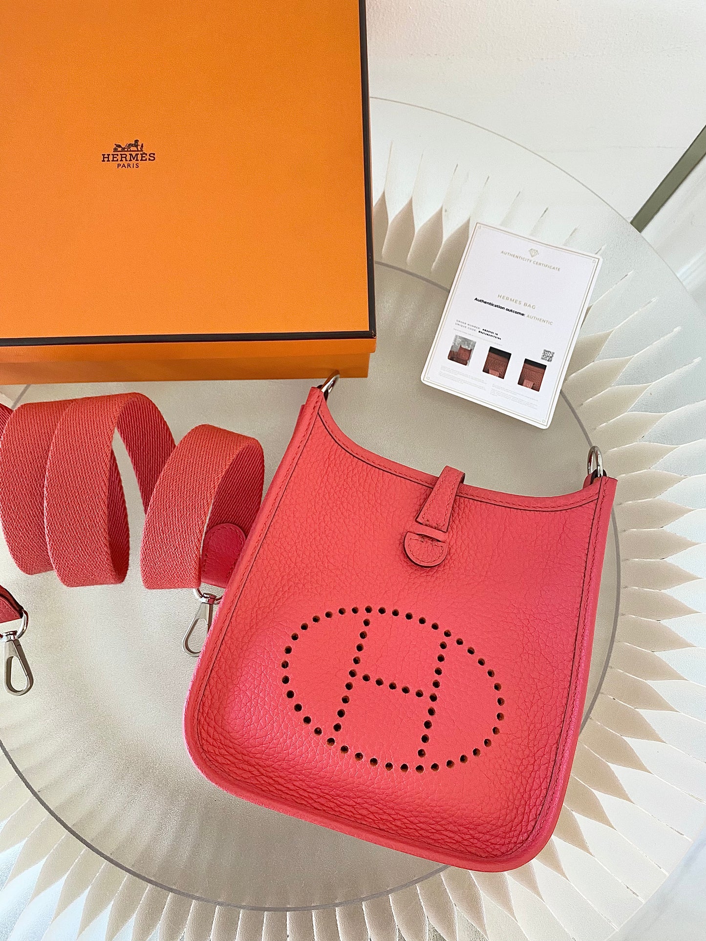 Hermes Tpm Evelyne Rose Texas Clemence