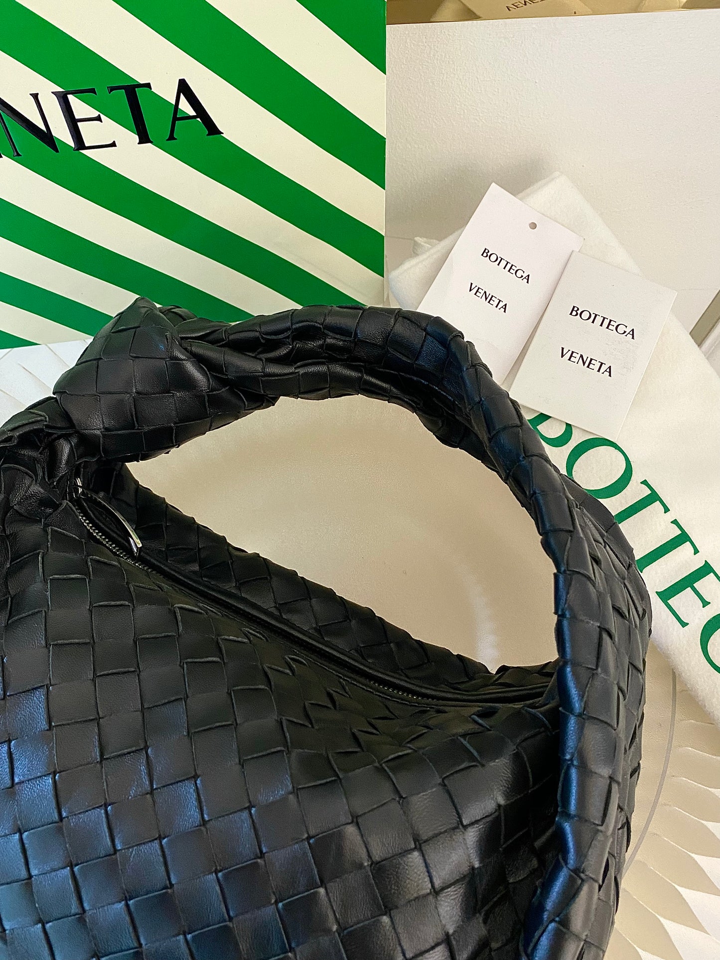 Bottega Veneta Jodie Teen in Black