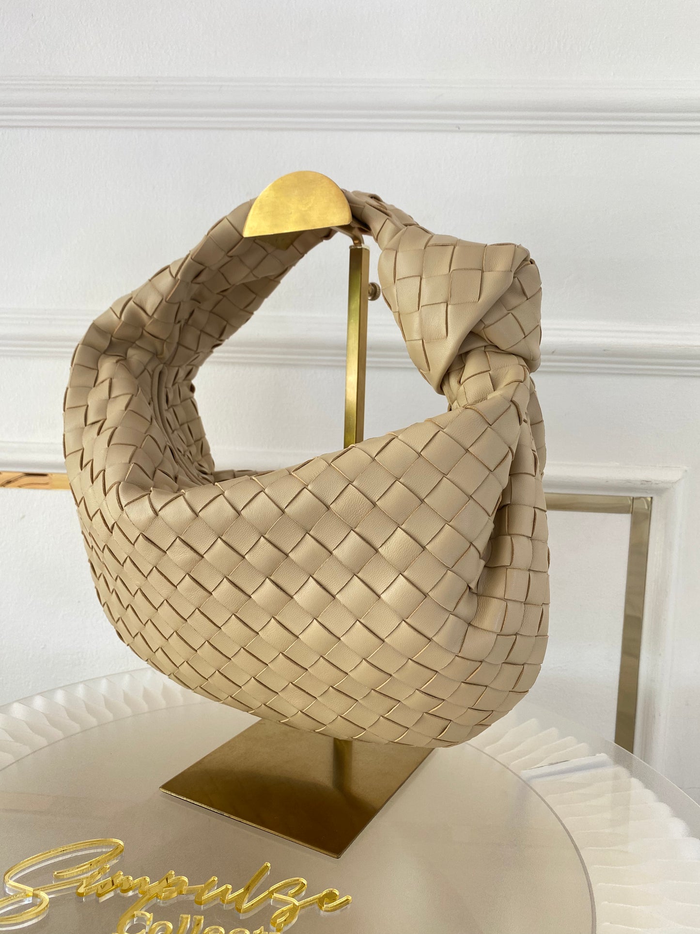 Bottega Veneta Jodie Teen Beige