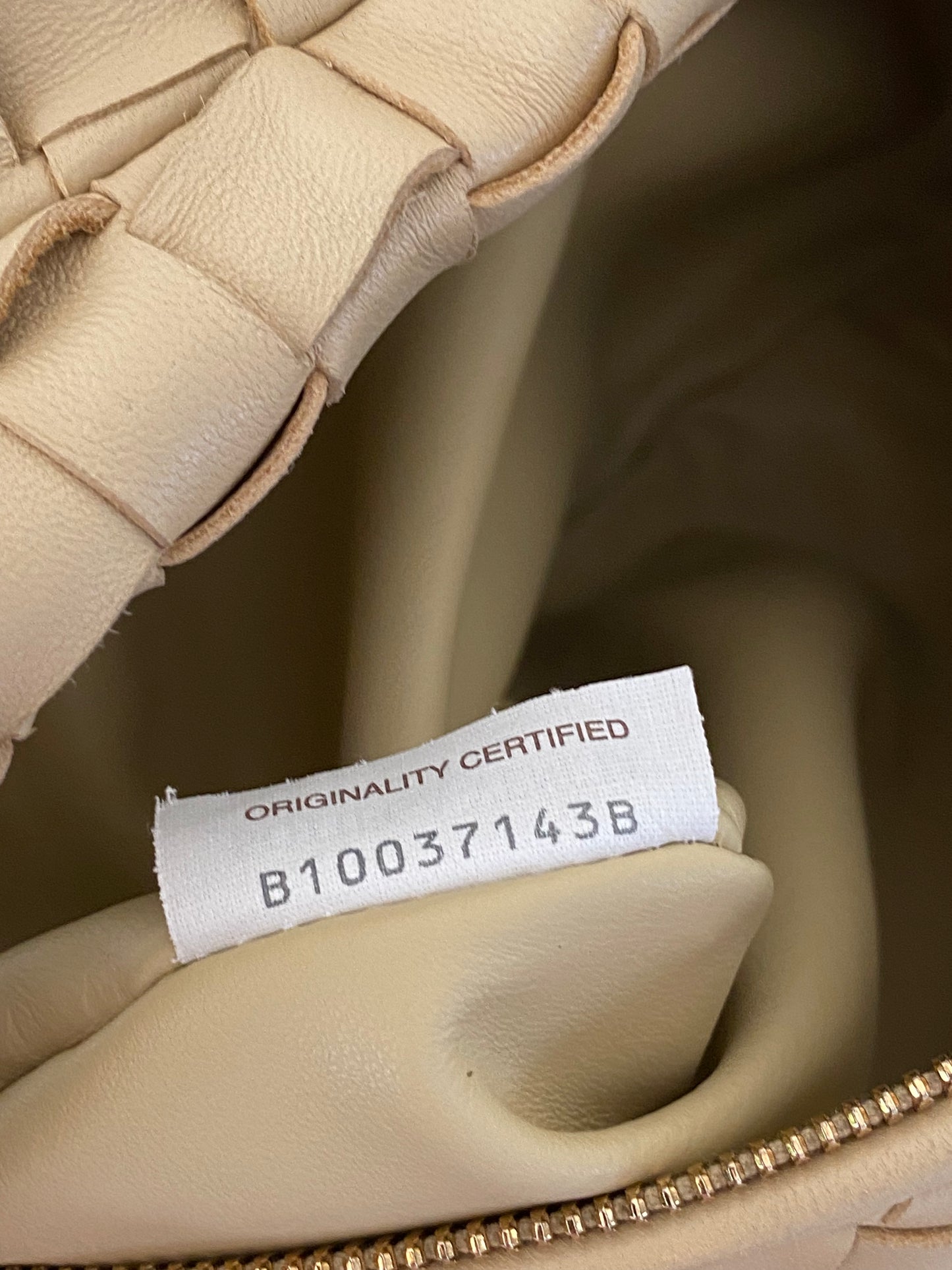 Bottega Veneta Jodie Teen Beige