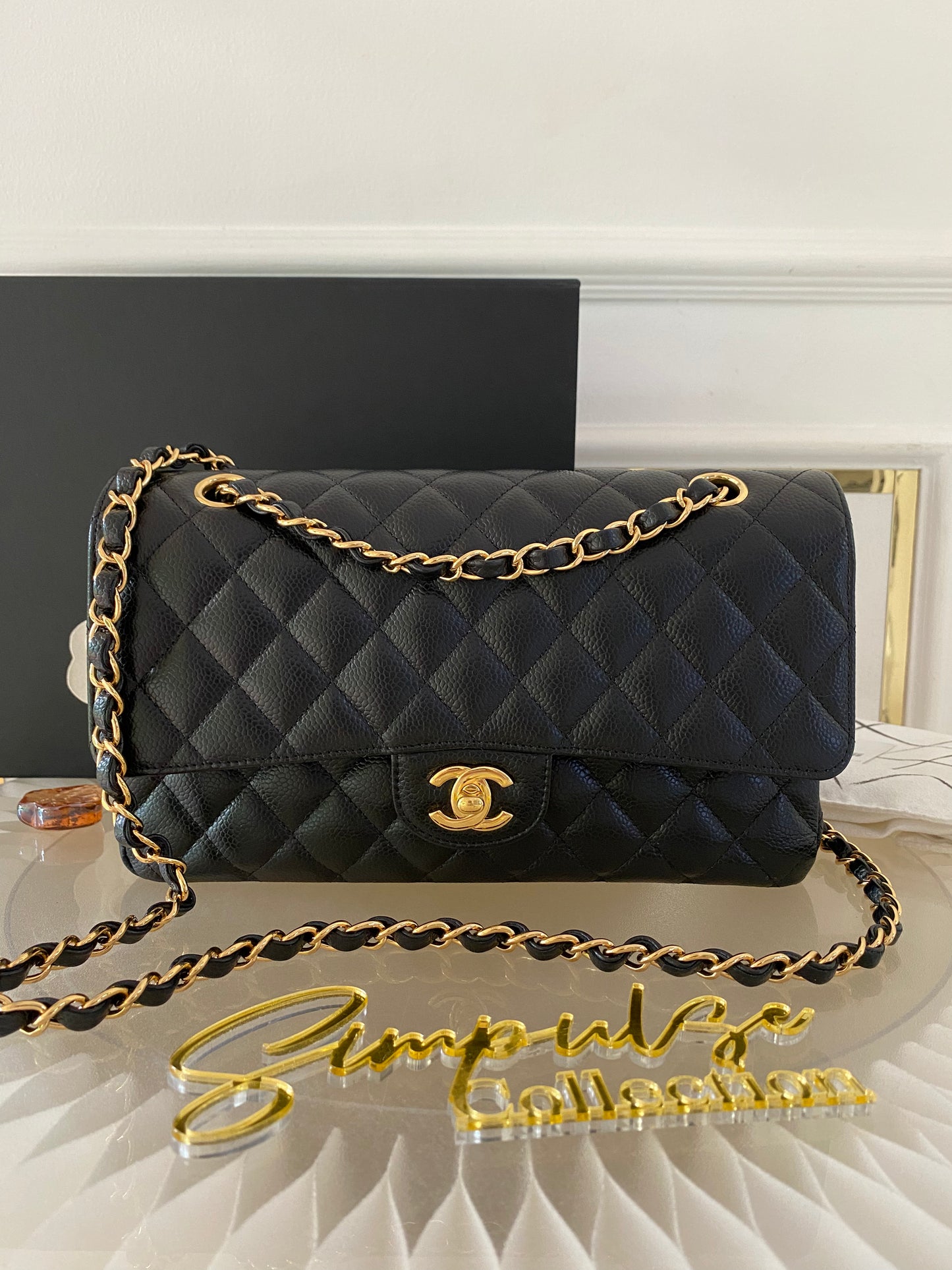 Chanel Medium Flap Caviar GHW