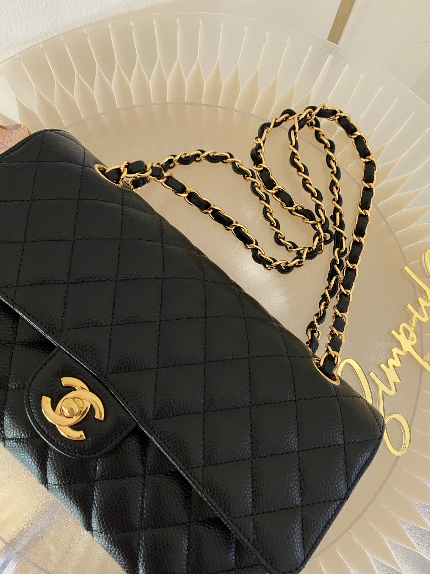 Chanel Medium Flap Caviar GHW
