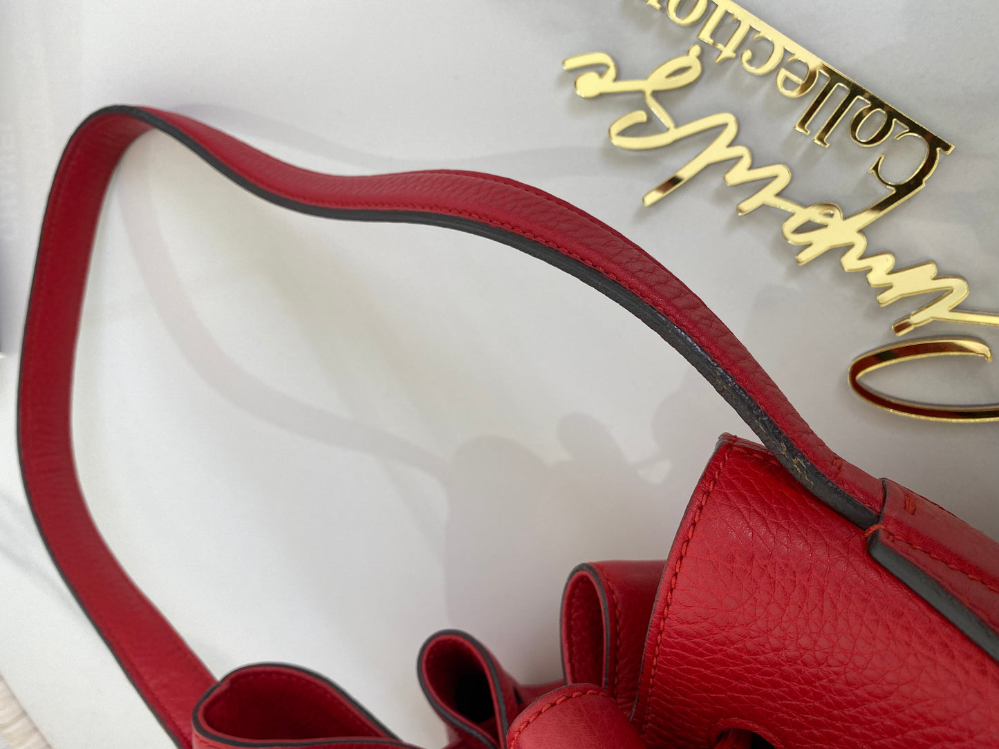 Gucci Tassle Bucket Leather Bag