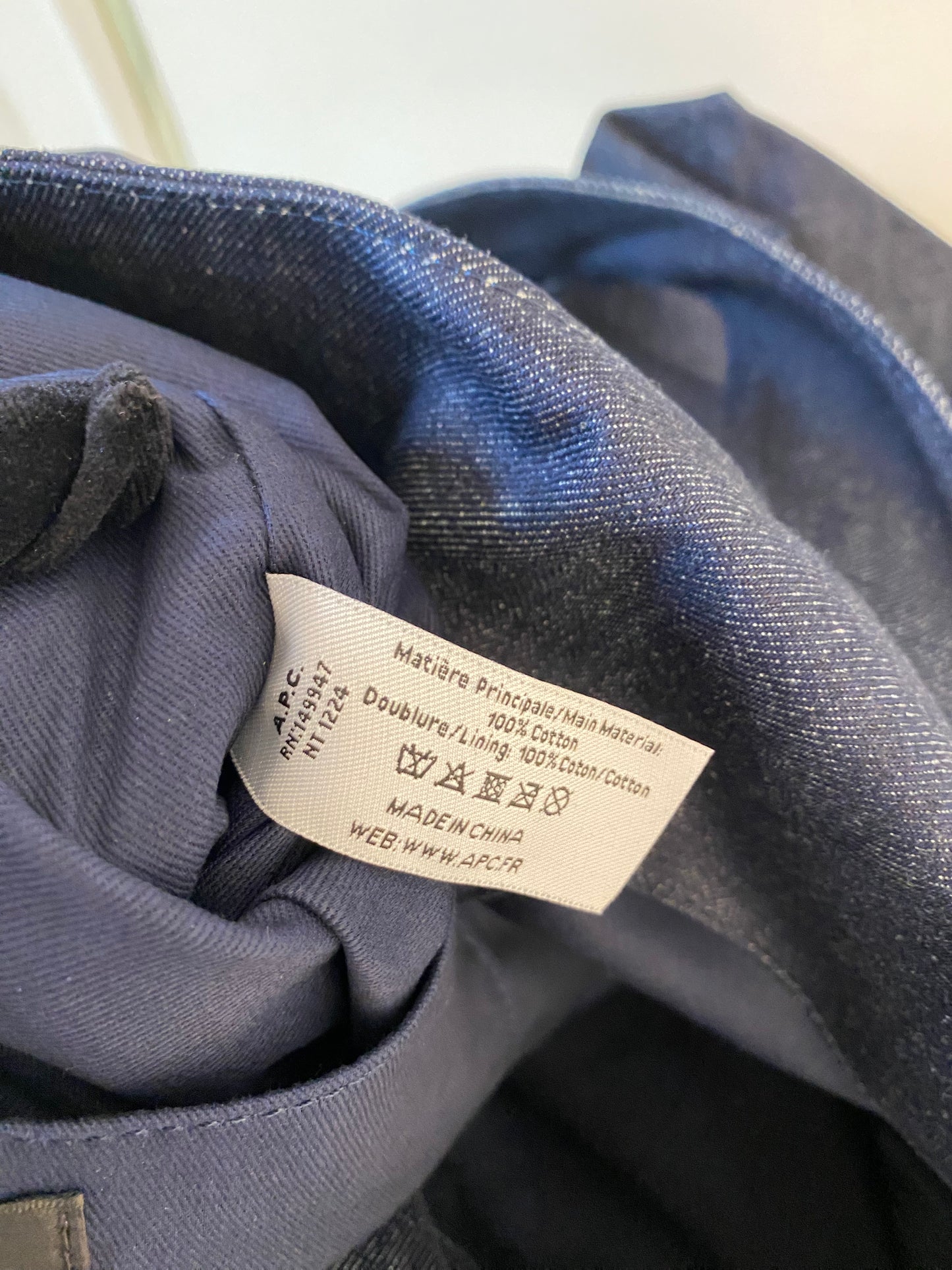 A.P.C Ninon Medium Denim Tote Bag