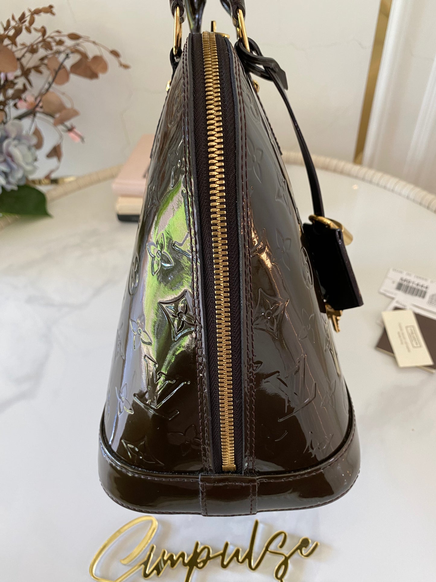 Louis Vuitton Alma Vernis Ombre Pm Size