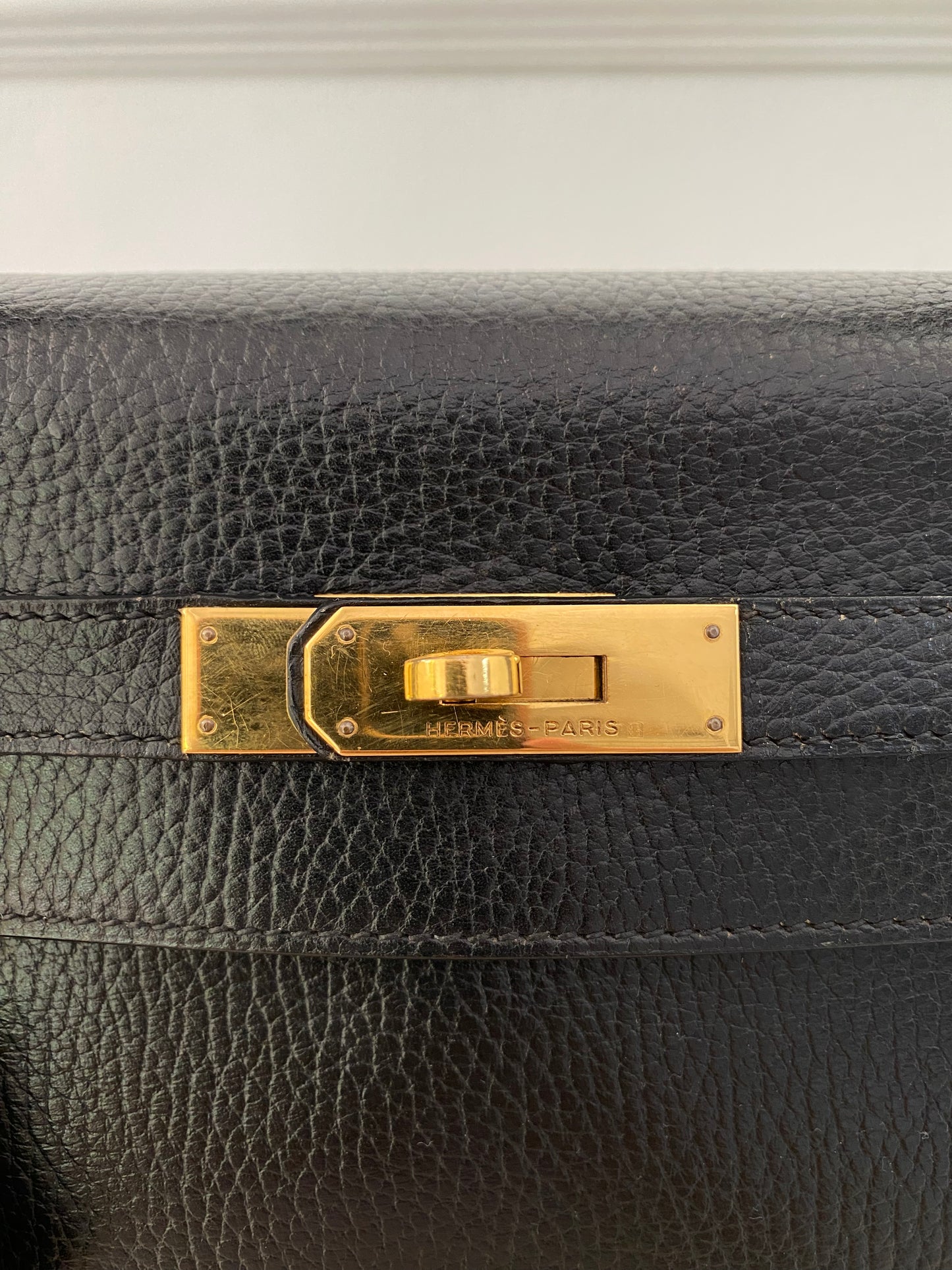 Hermes Kelly 32 Black GHW