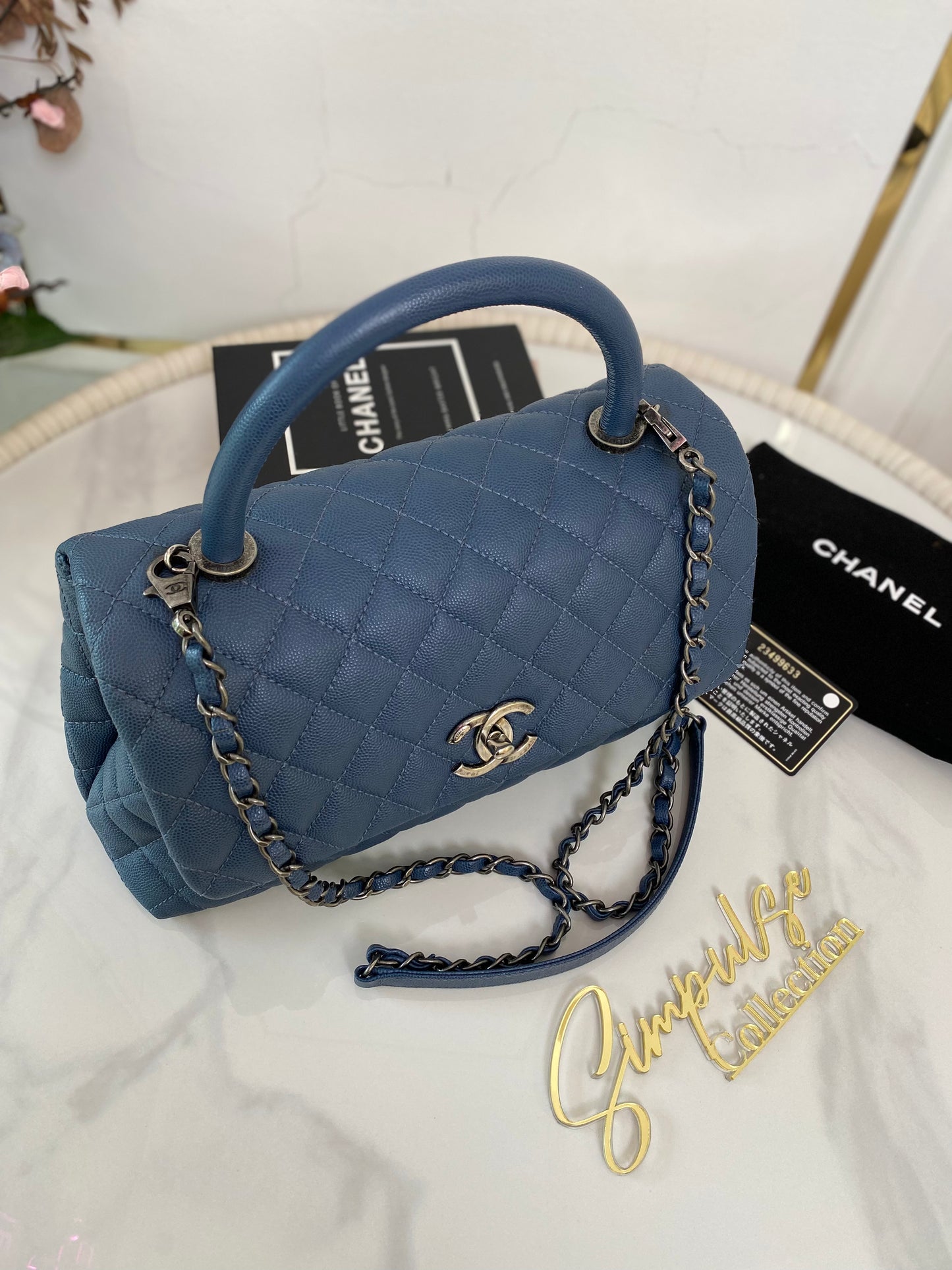 C Coco Medium Blue w/ Ruthenium Hardware
