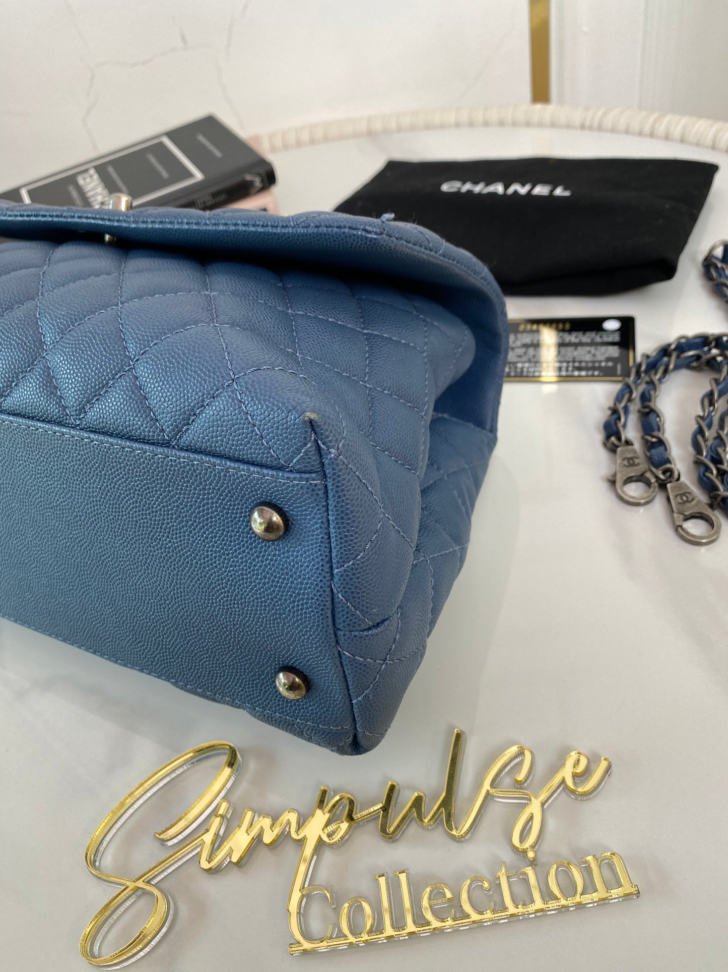 C Coco Medium Blue w/ Ruthenium Hardware