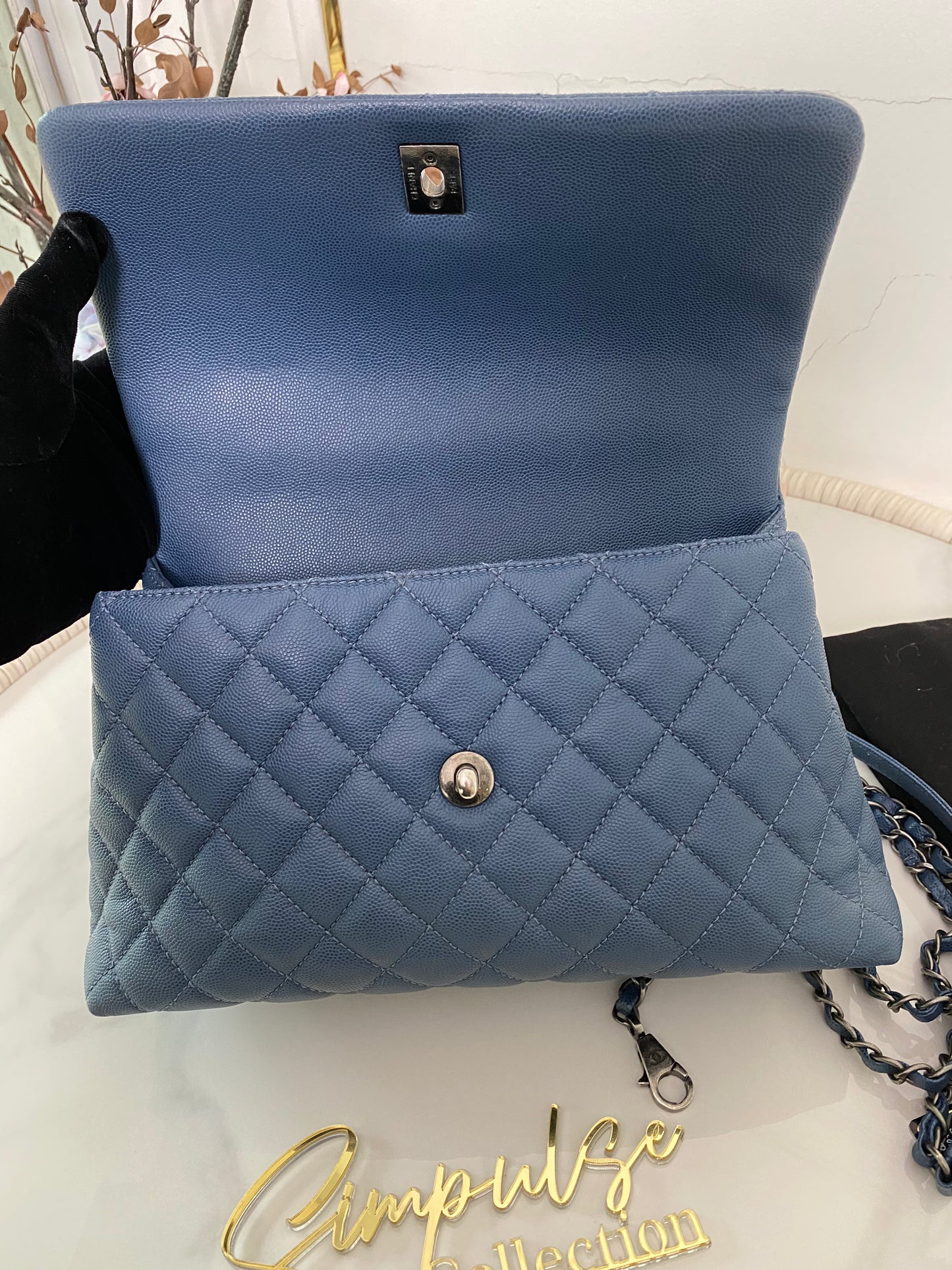 C Coco Medium Blue w/ Ruthenium Hardware