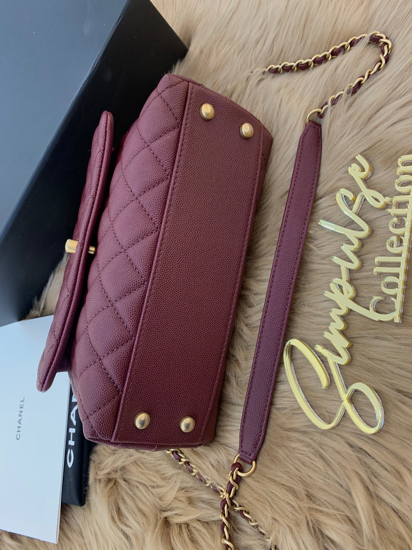 C Coco Small in Burgandy