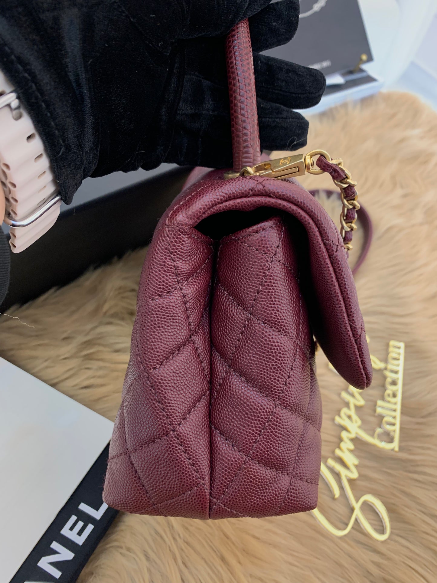 C Coco Small in Burgandy