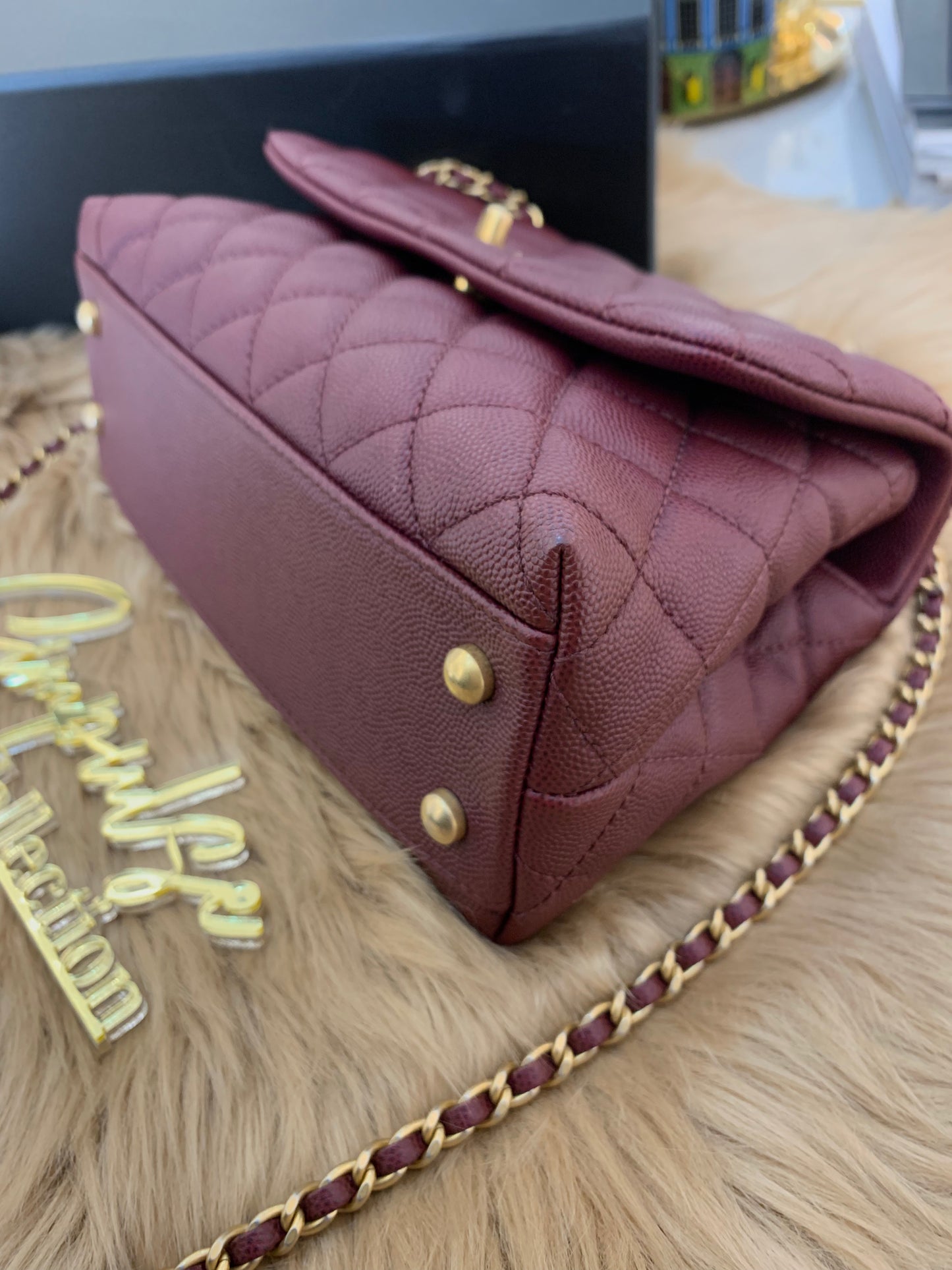 C Coco Small in Burgandy