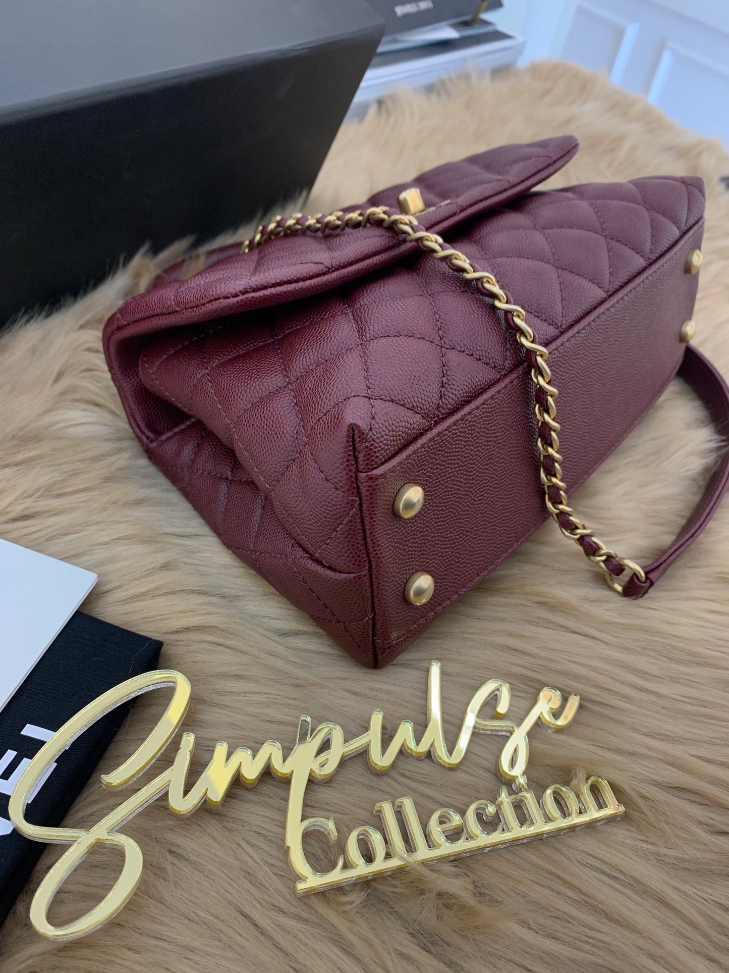 C Coco Small in Burgandy